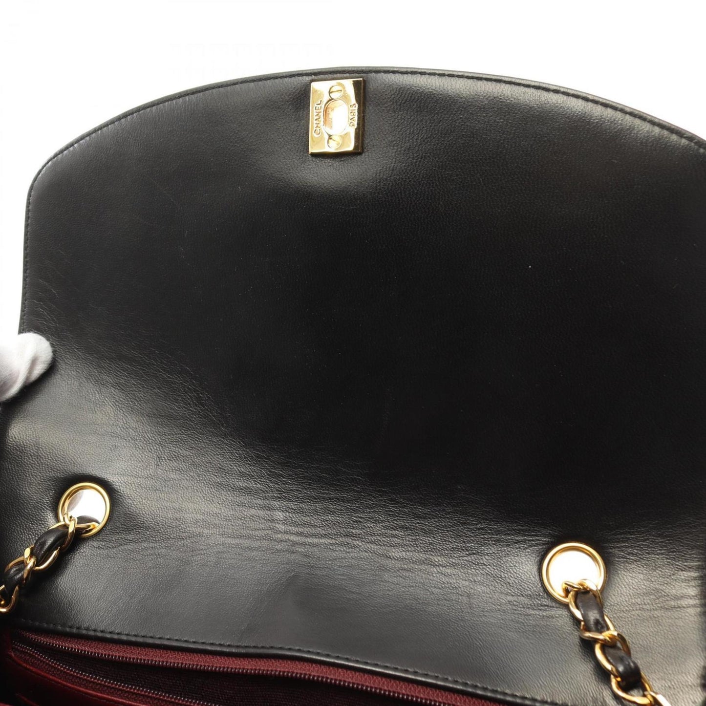 Chanel Sac Diana en cuir noir
