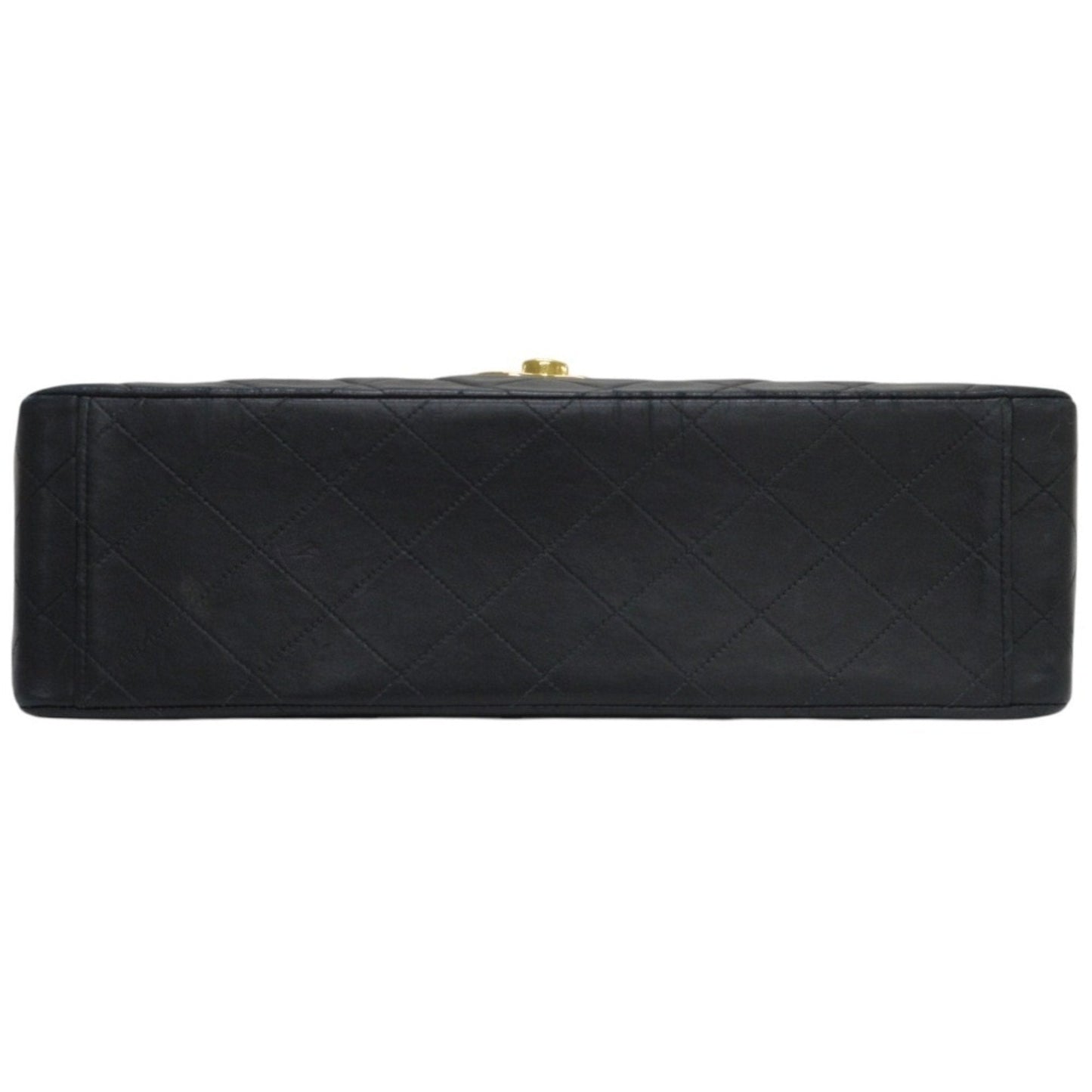 Chanel Sac Single Flap en cuir noir
