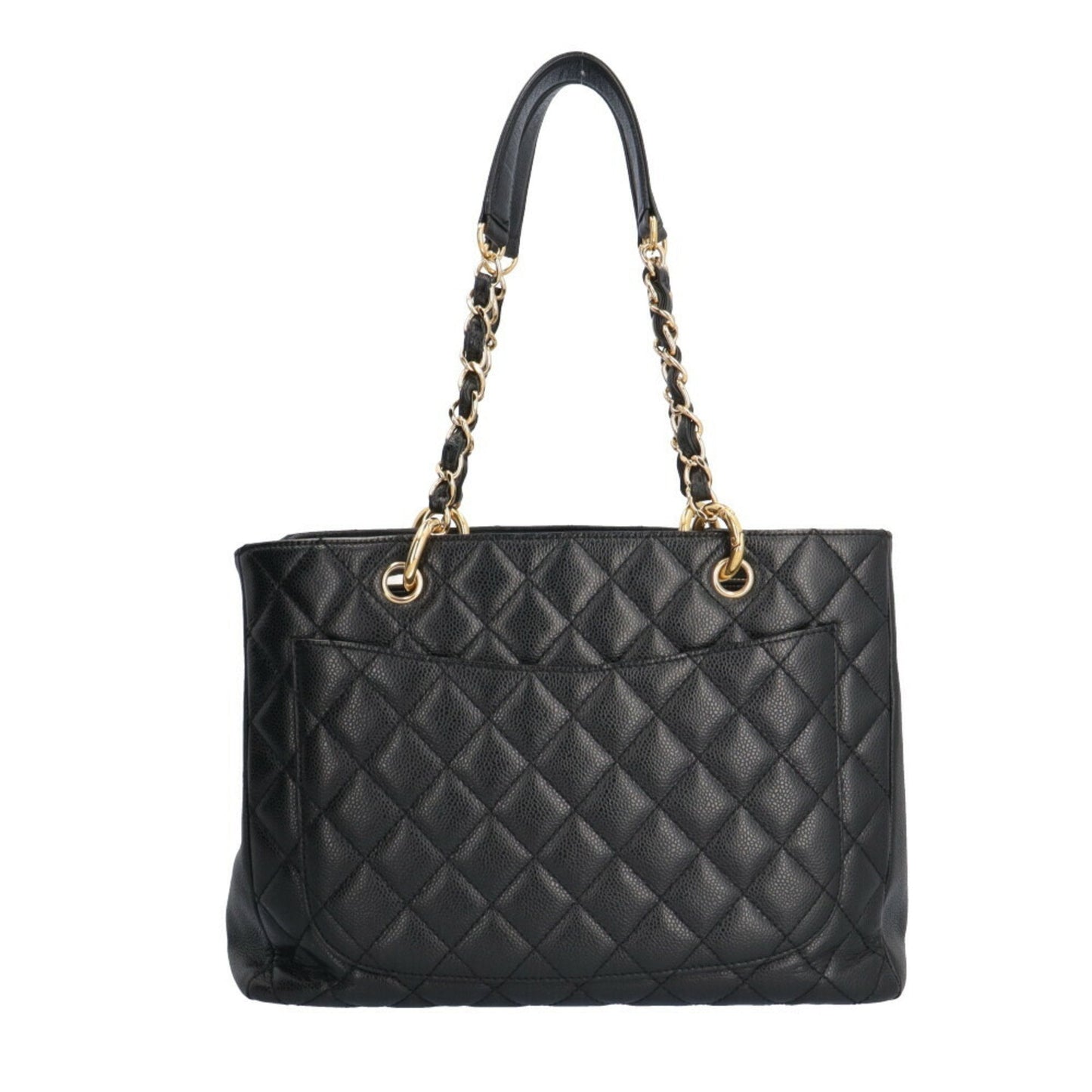 Chanel Sac GST en cuir caviar noir