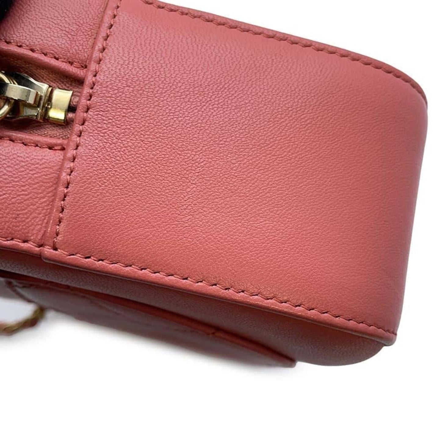 Chanel Sac Camera en cuir rose