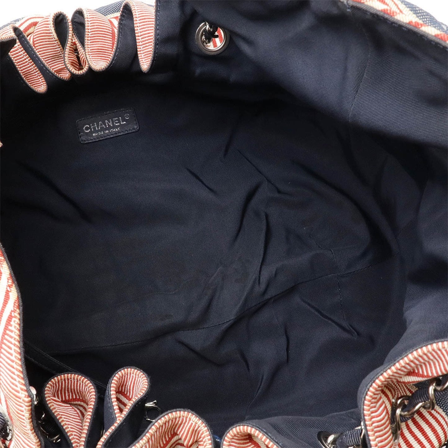 Chanel Sac Cabas en denim bleu