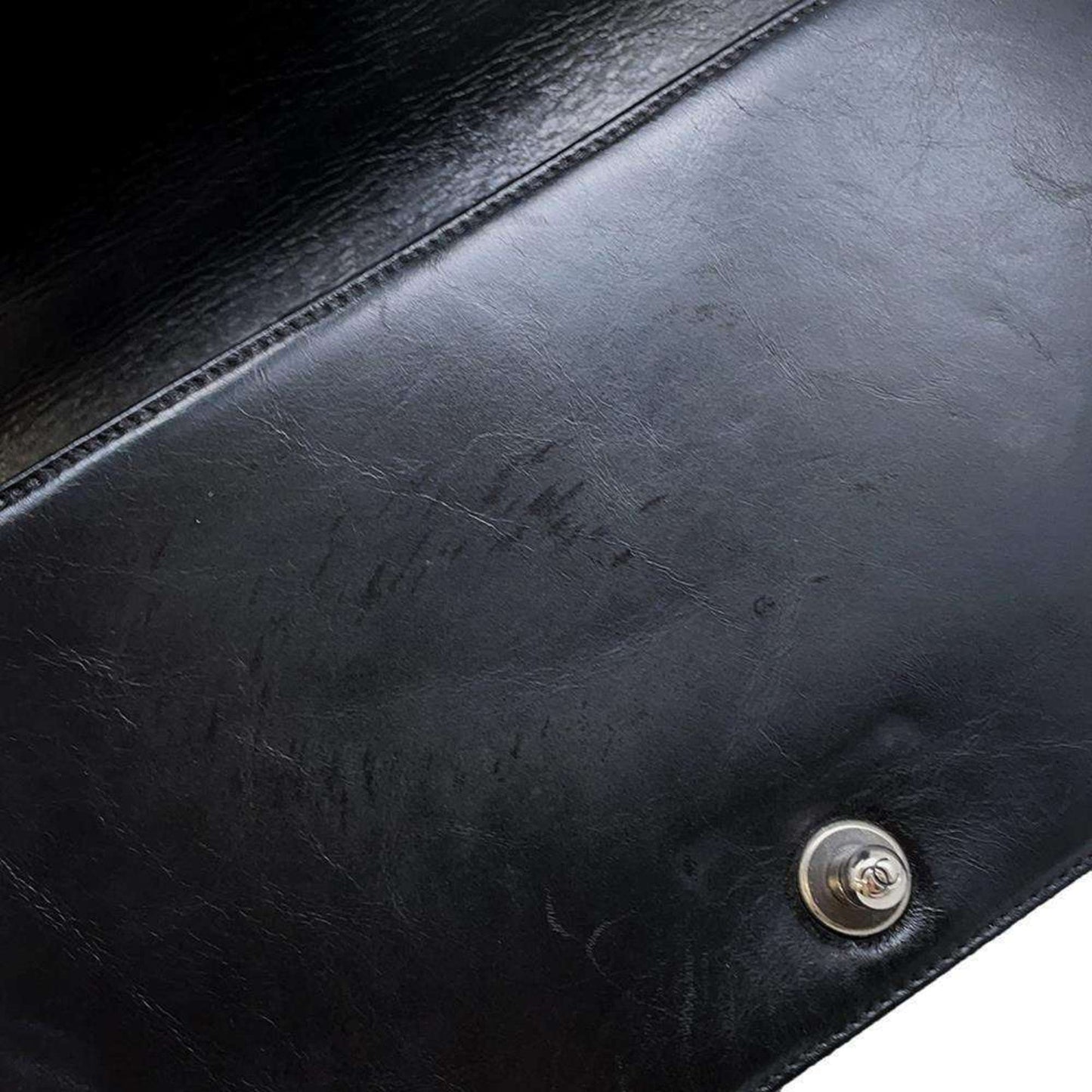 Chanel Sac Boy en cuir noir