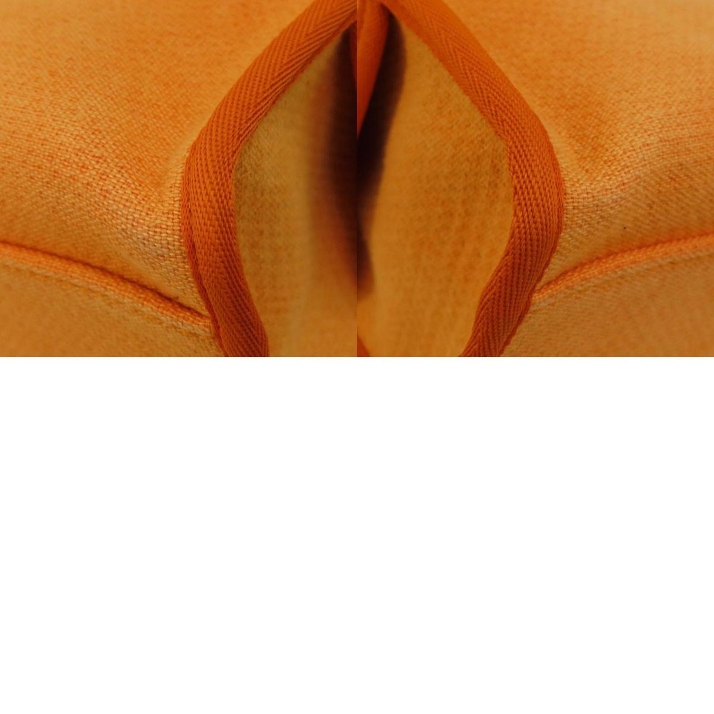 Chanel Sac Deauville en toile orange