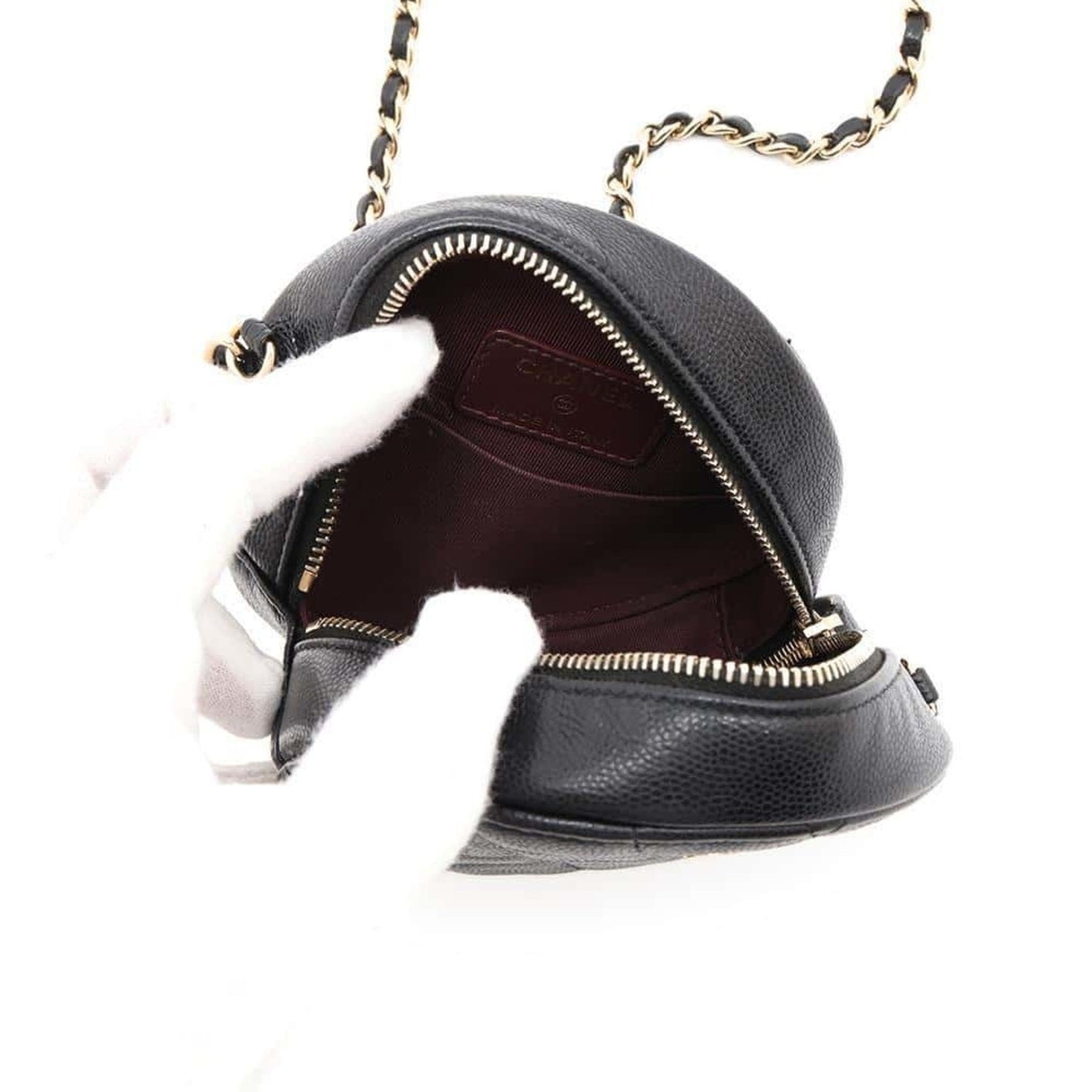 Chanel Sac Classic en cuir caviar noir