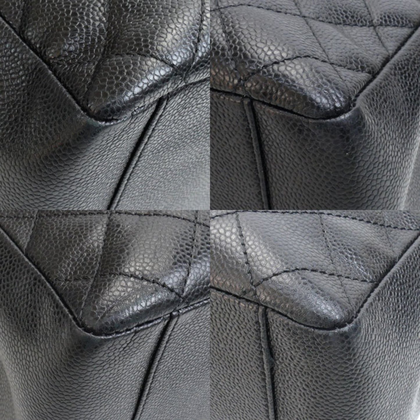 Chanel Sac GST en cuir caviar noir