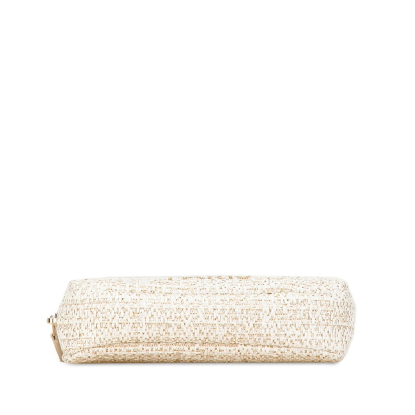 Chanel Sac Deauville en tweed blanc