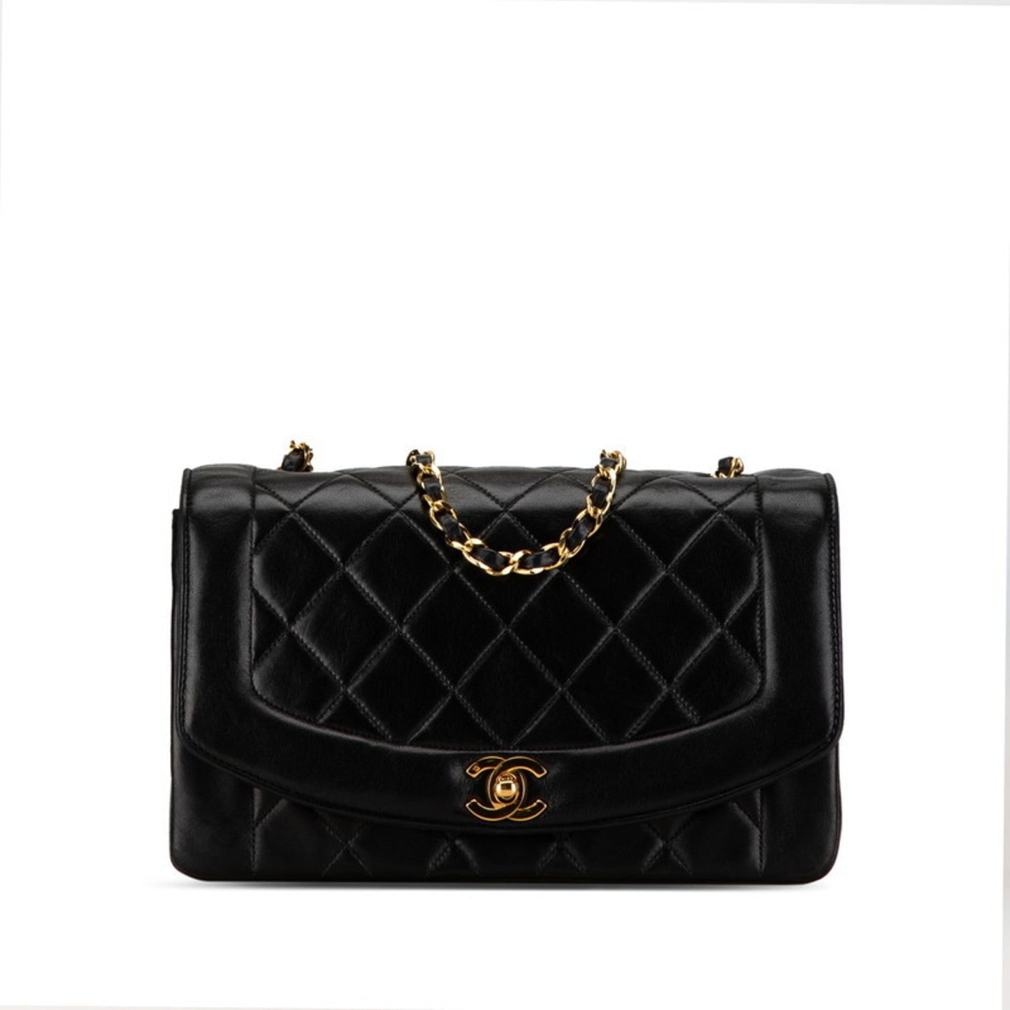 Chanel Sac Diana en cuir noir
