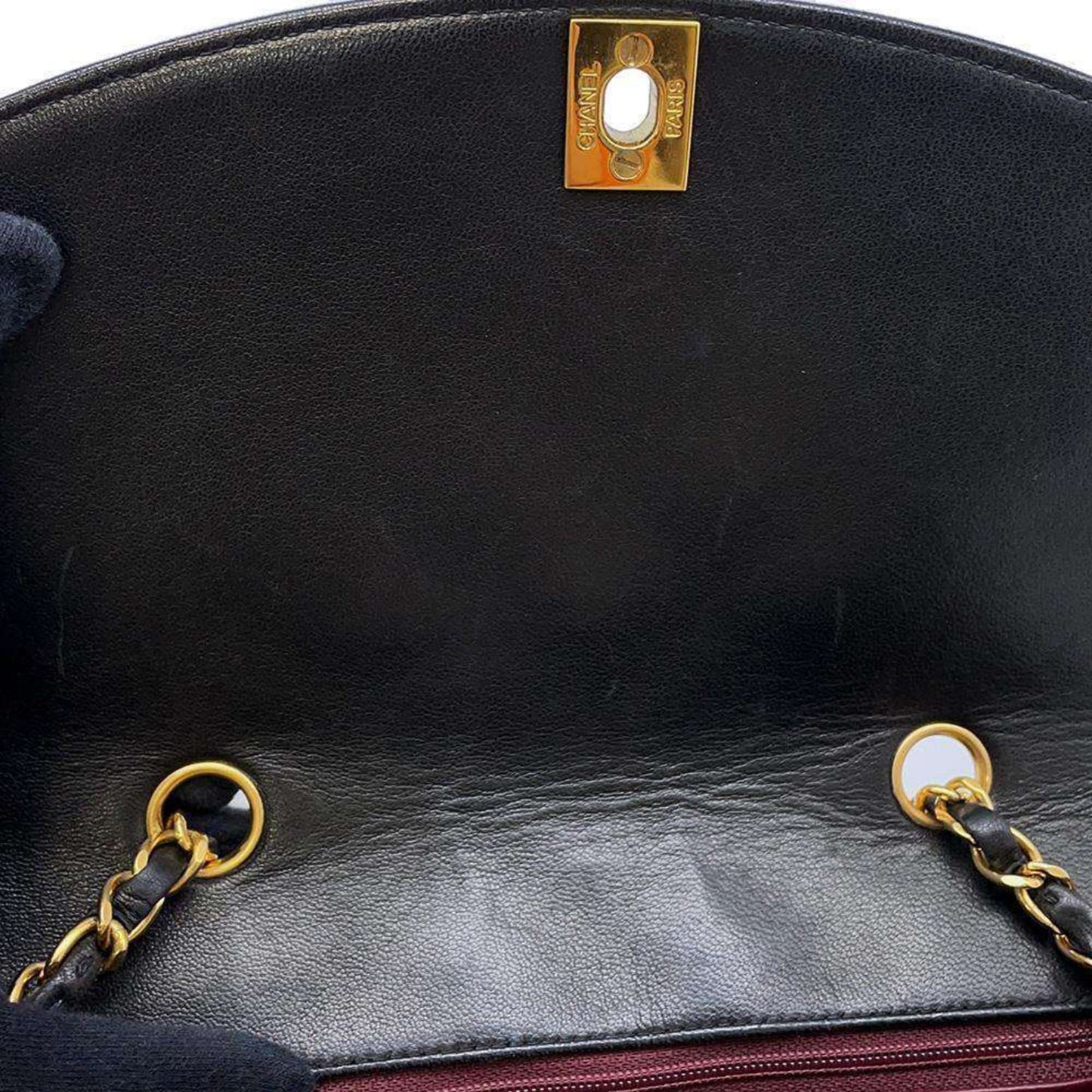 Chanel Sac Diana en cuir noir