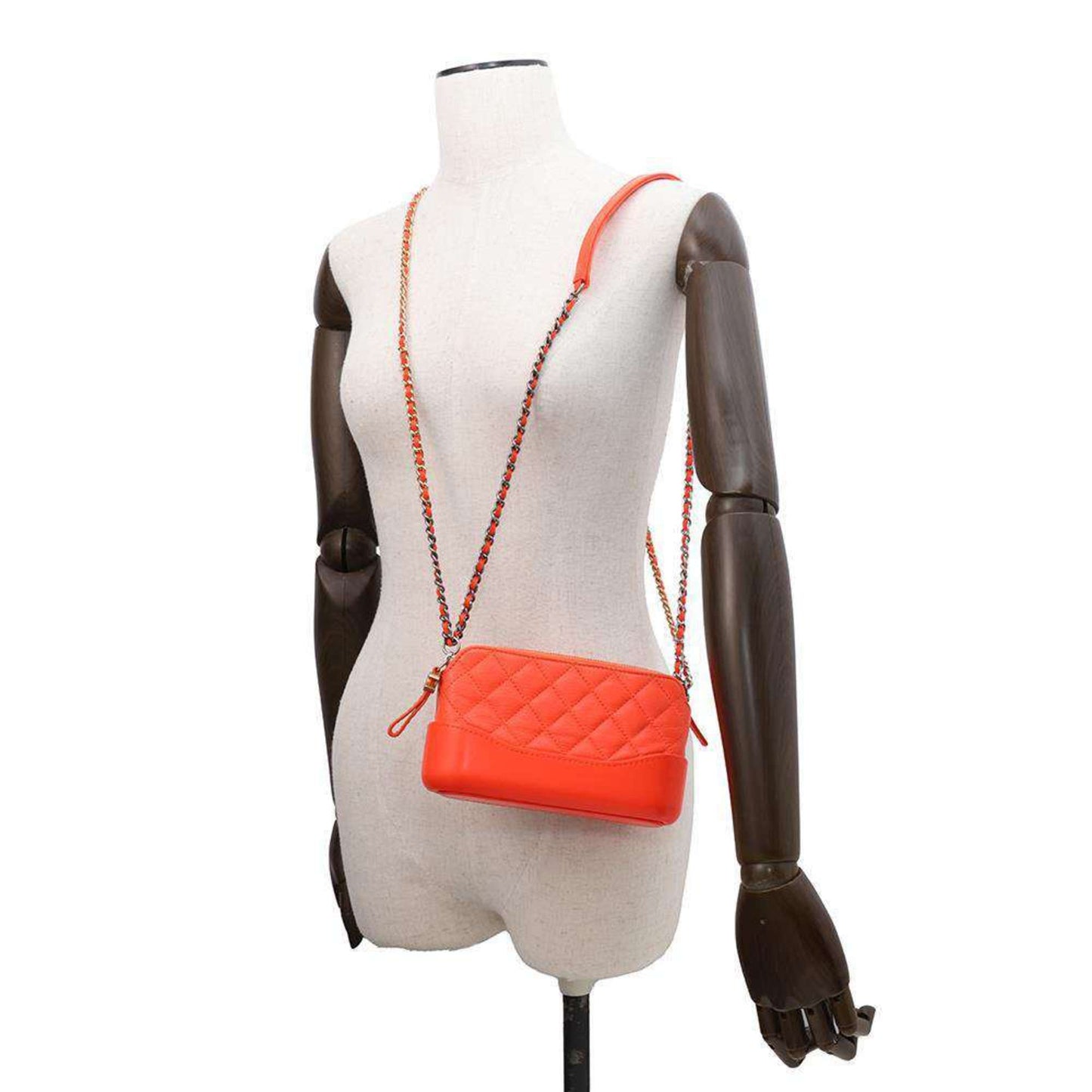 Chanel Sac Gabrielle en cuir orange