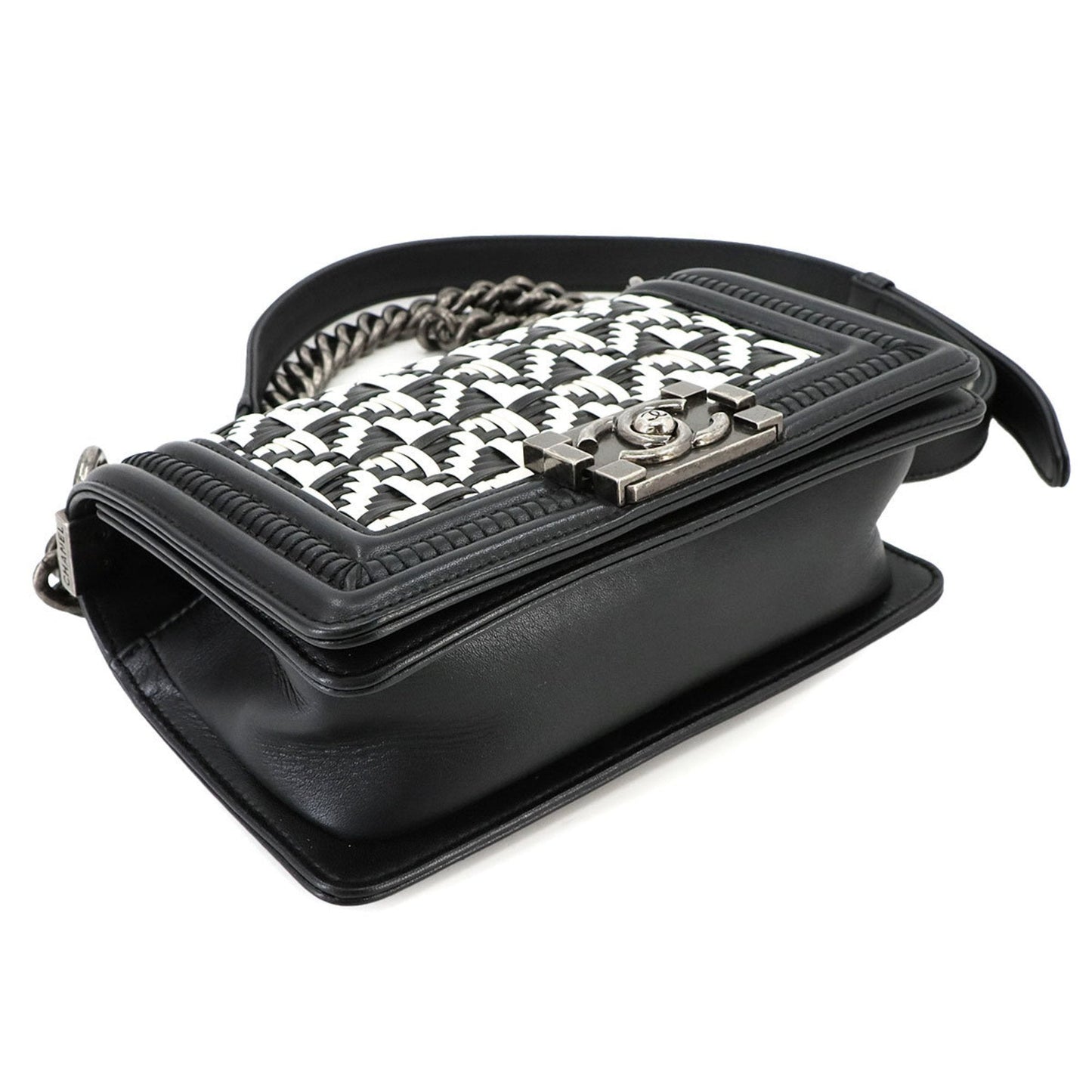 Chanel Sac Boy en cuir noir