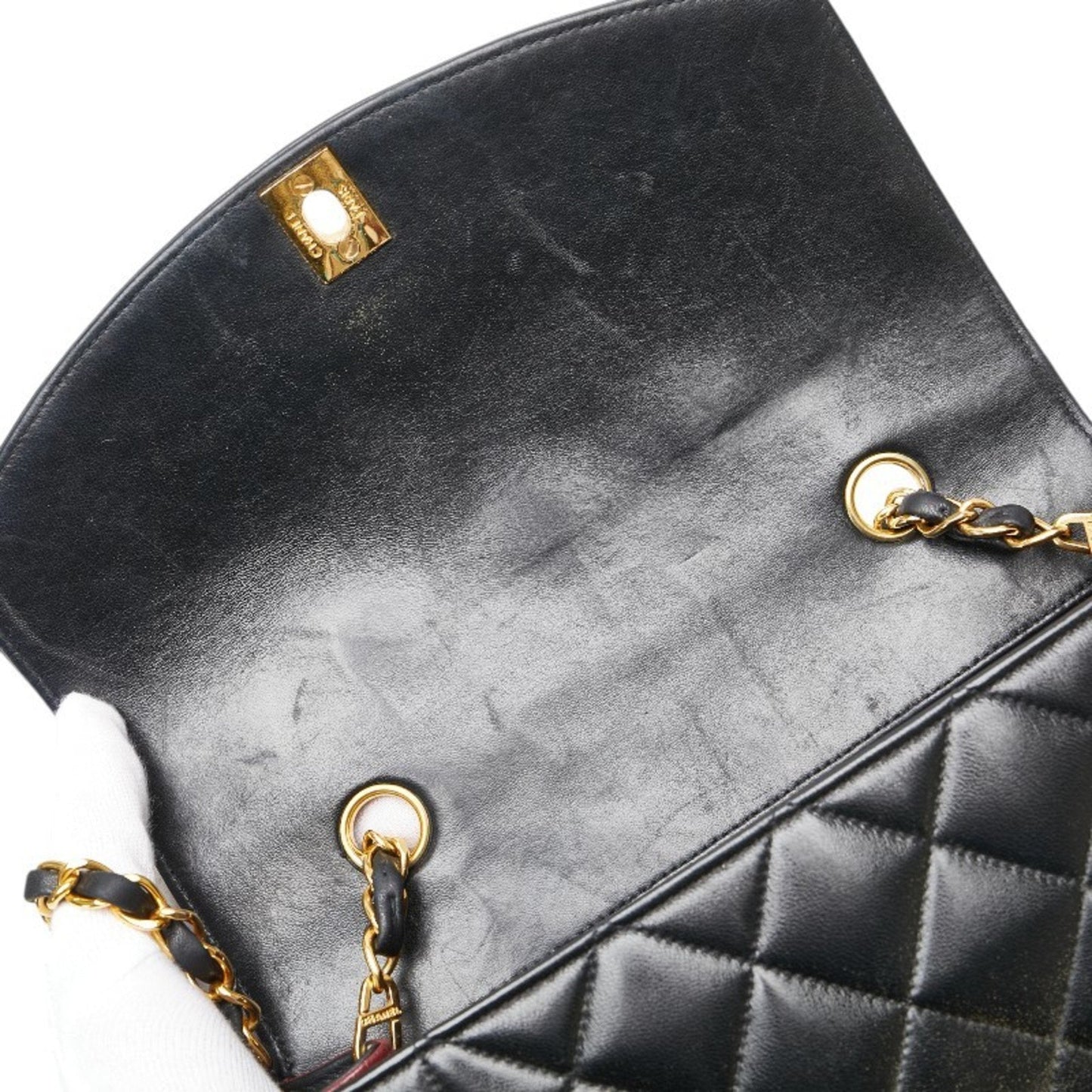 Chanel Sac Diana en cuir noir