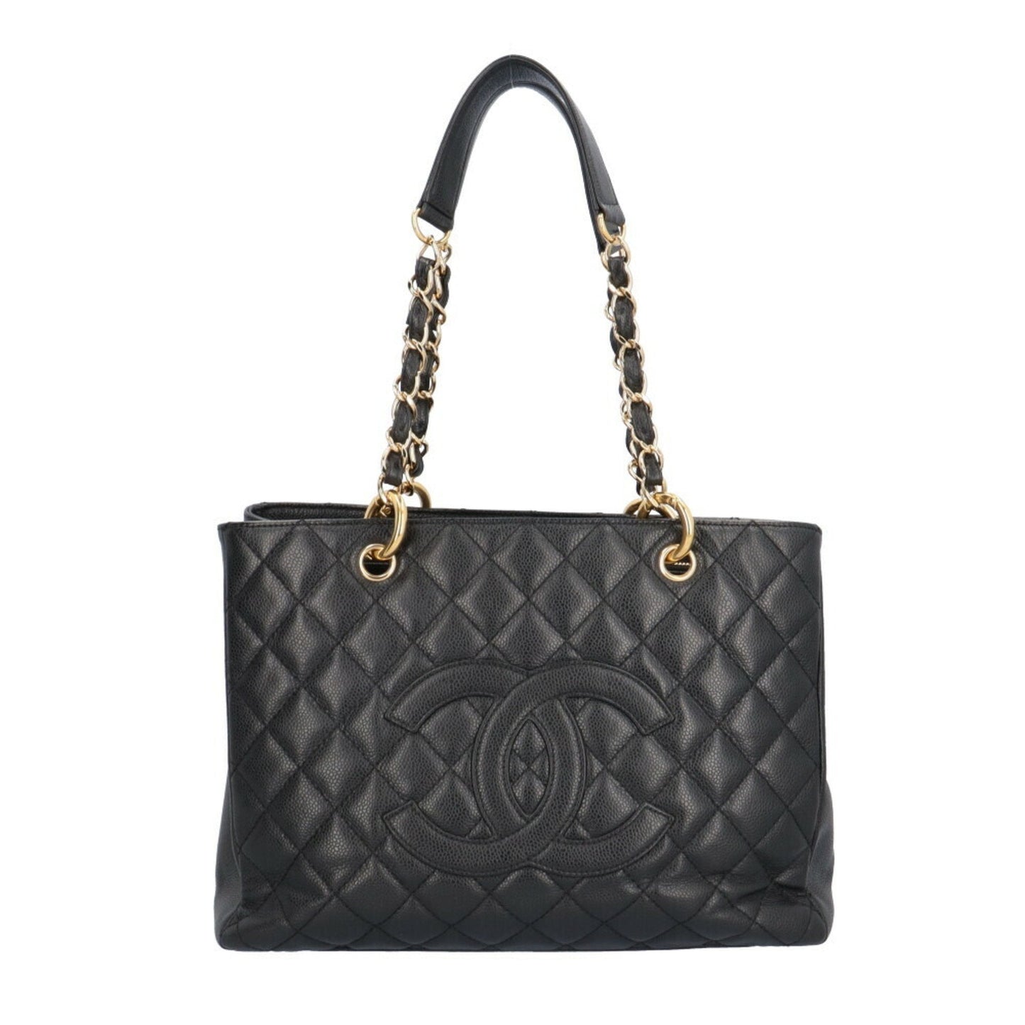 Chanel Sac GST en cuir caviar noir