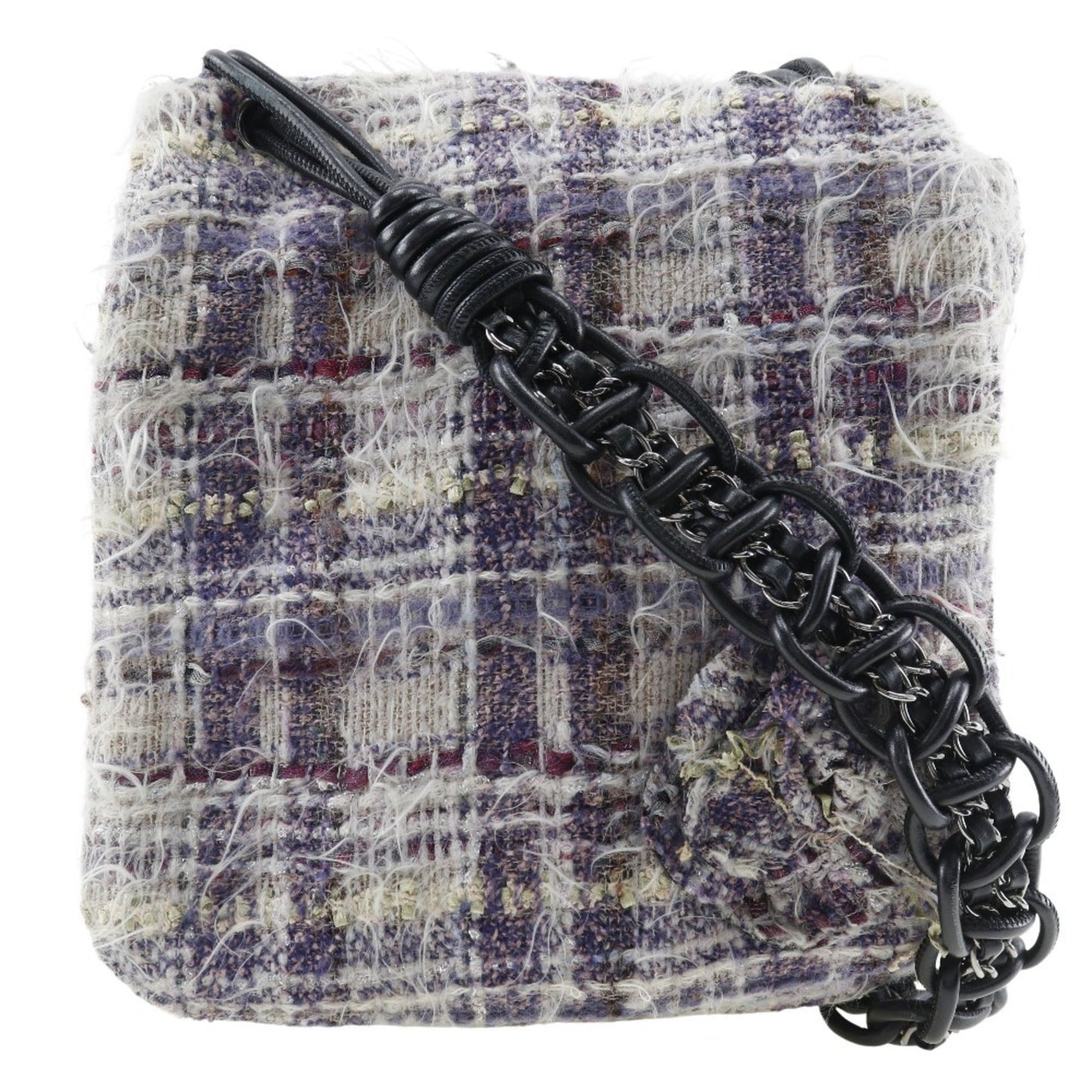 Chanel Sac Flap en tweed violet