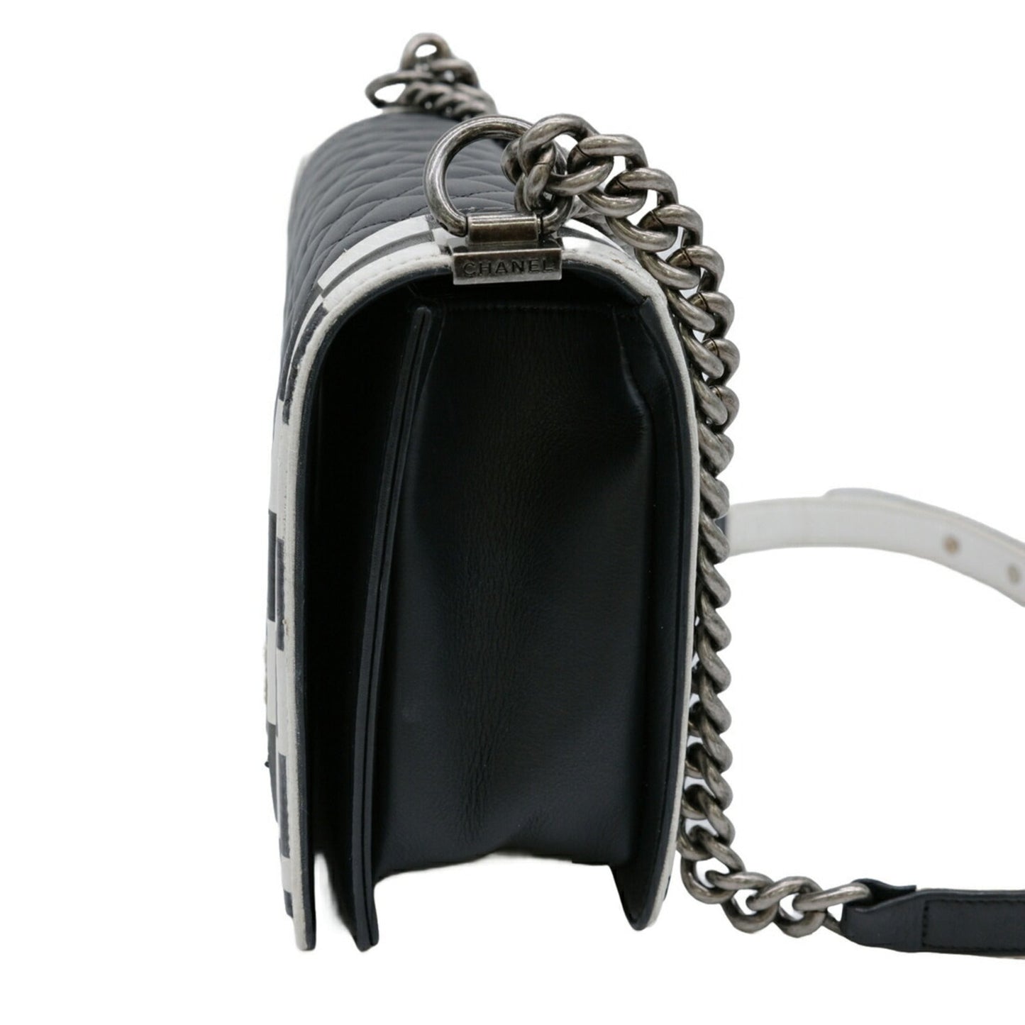 Chanel Sac Boy en cuir noir