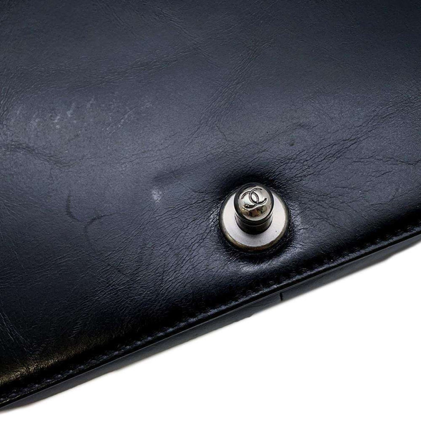 Chanel Sac Boy en cuir noir