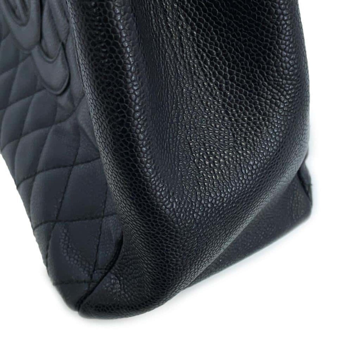 Chanel Sac GST en cuir caviar noir