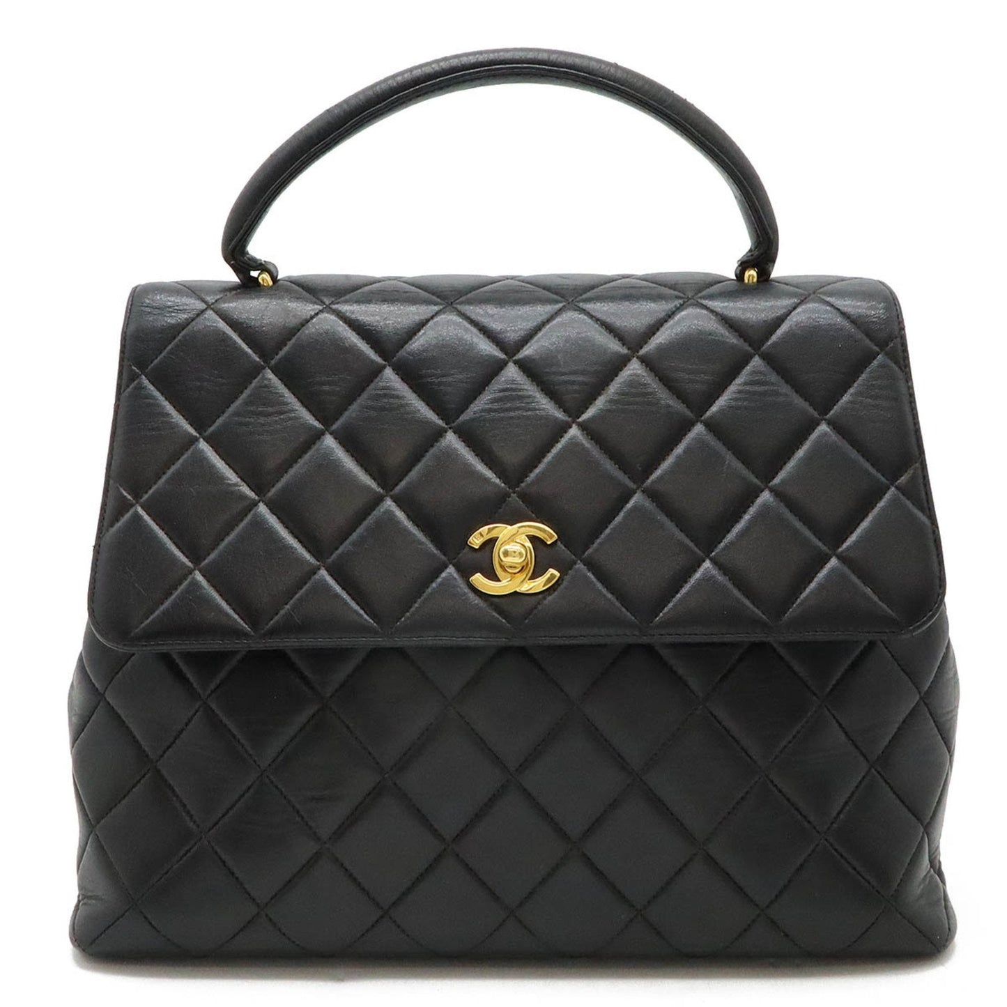 Chanel Sac Flap en cuir noir