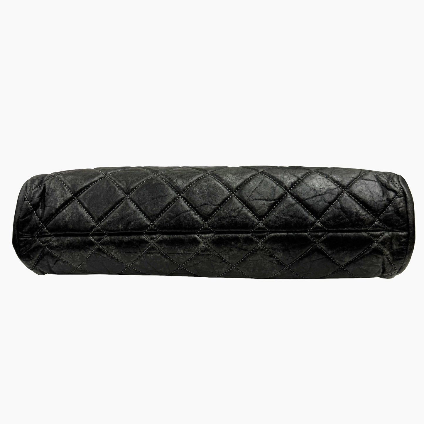 Chanel Sac Mademoiselle en cuir gris