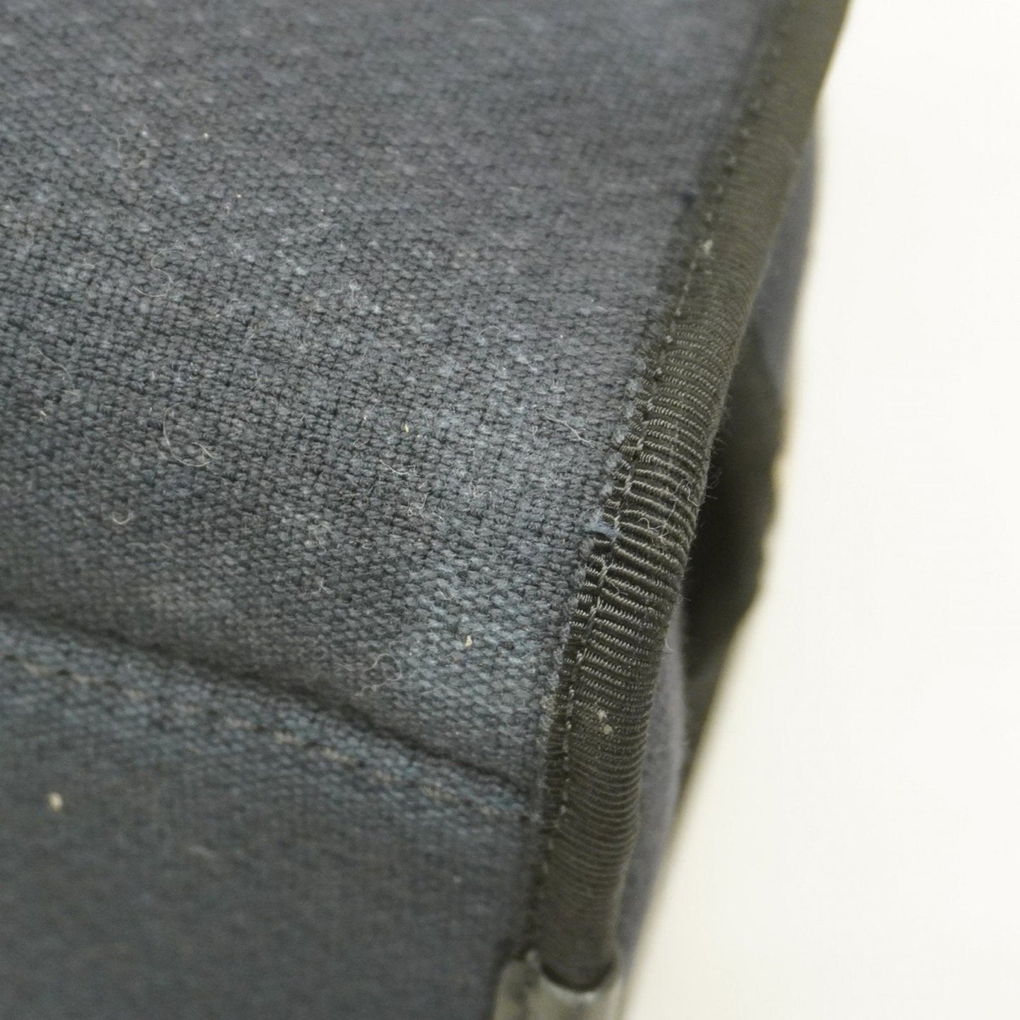 Chanel Sac Deauville en toile noir