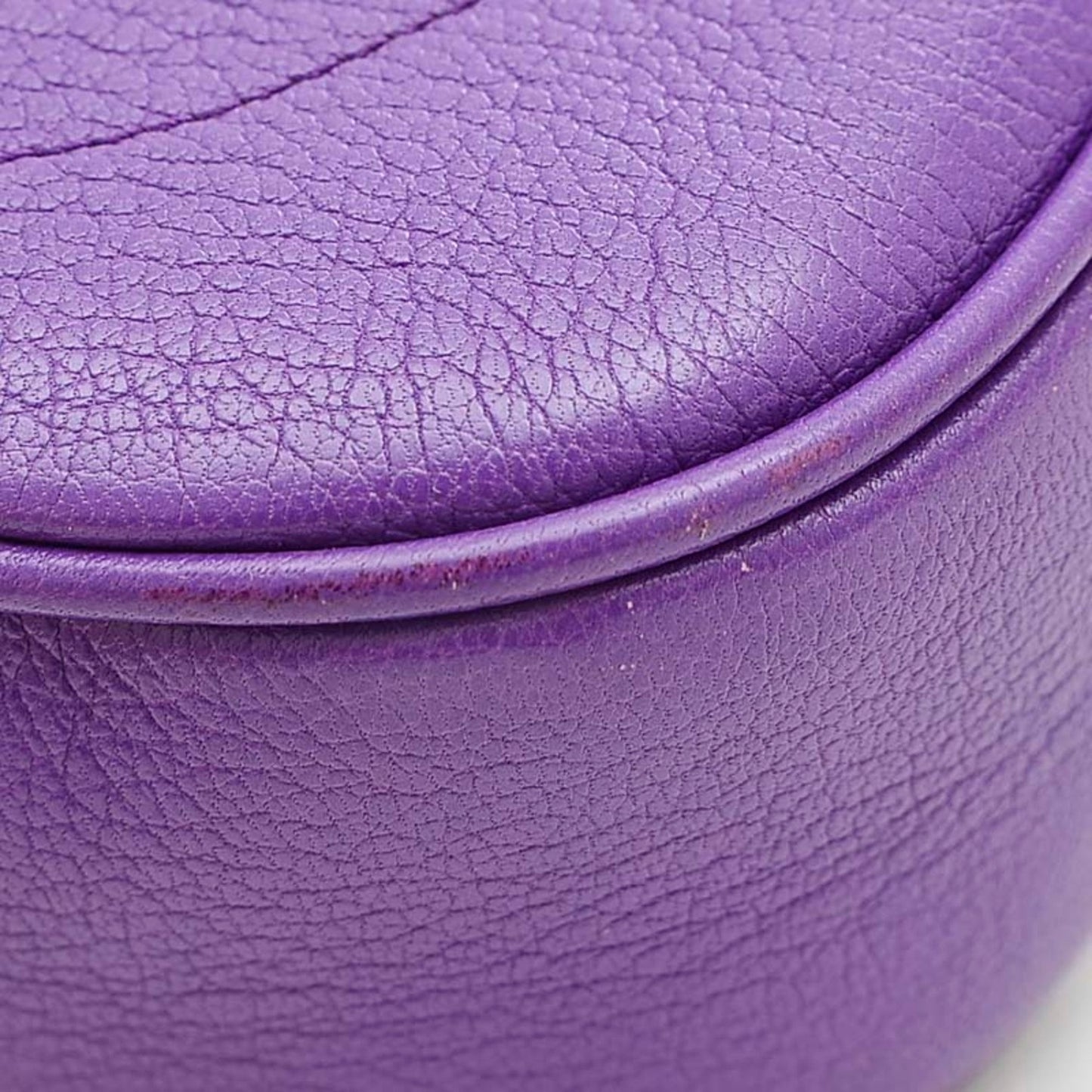 GUCCI Aphrodite Small Shoulder Bag Leather Purple 731817