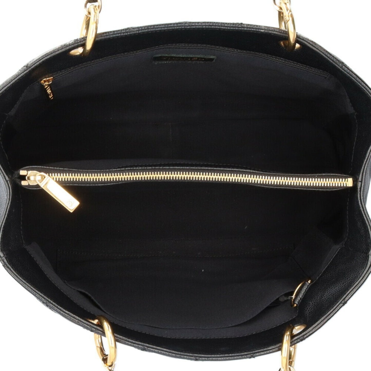 Chanel Sac GST en cuir caviar noir
