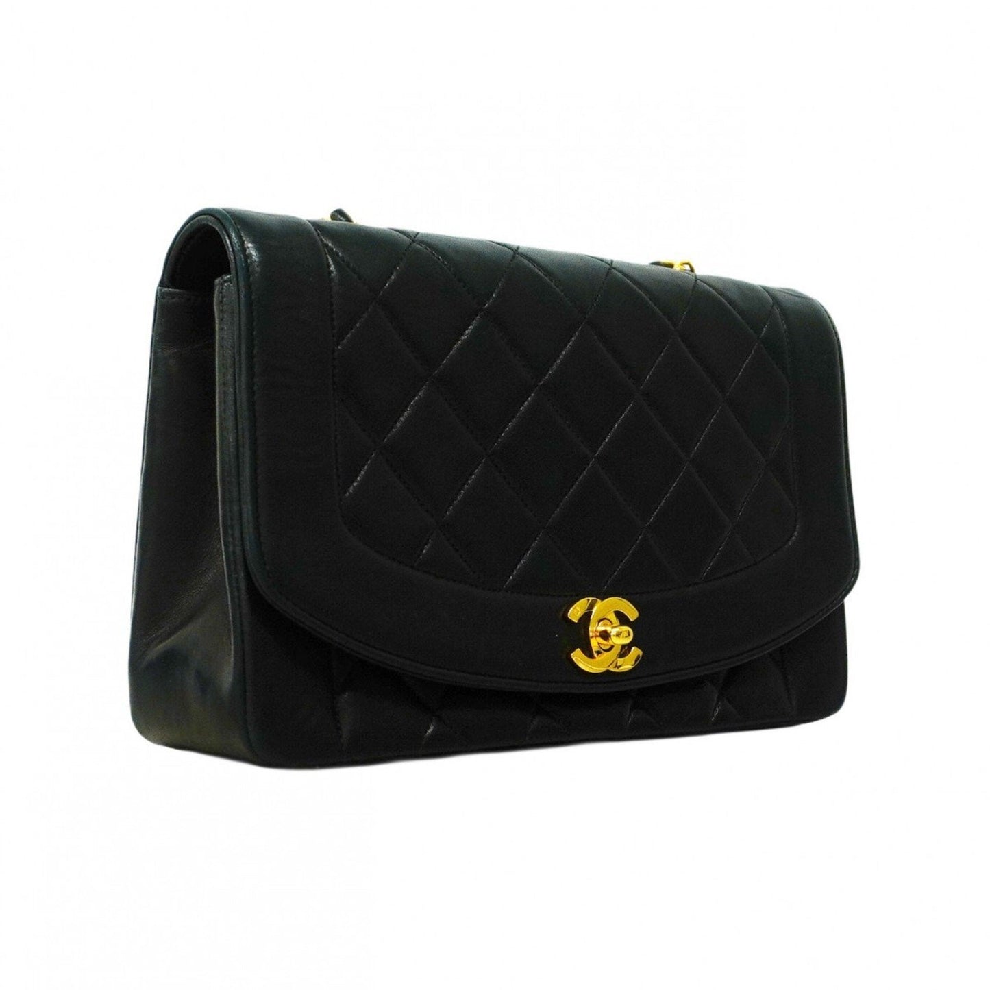Chanel Sac Diana en cuir noir