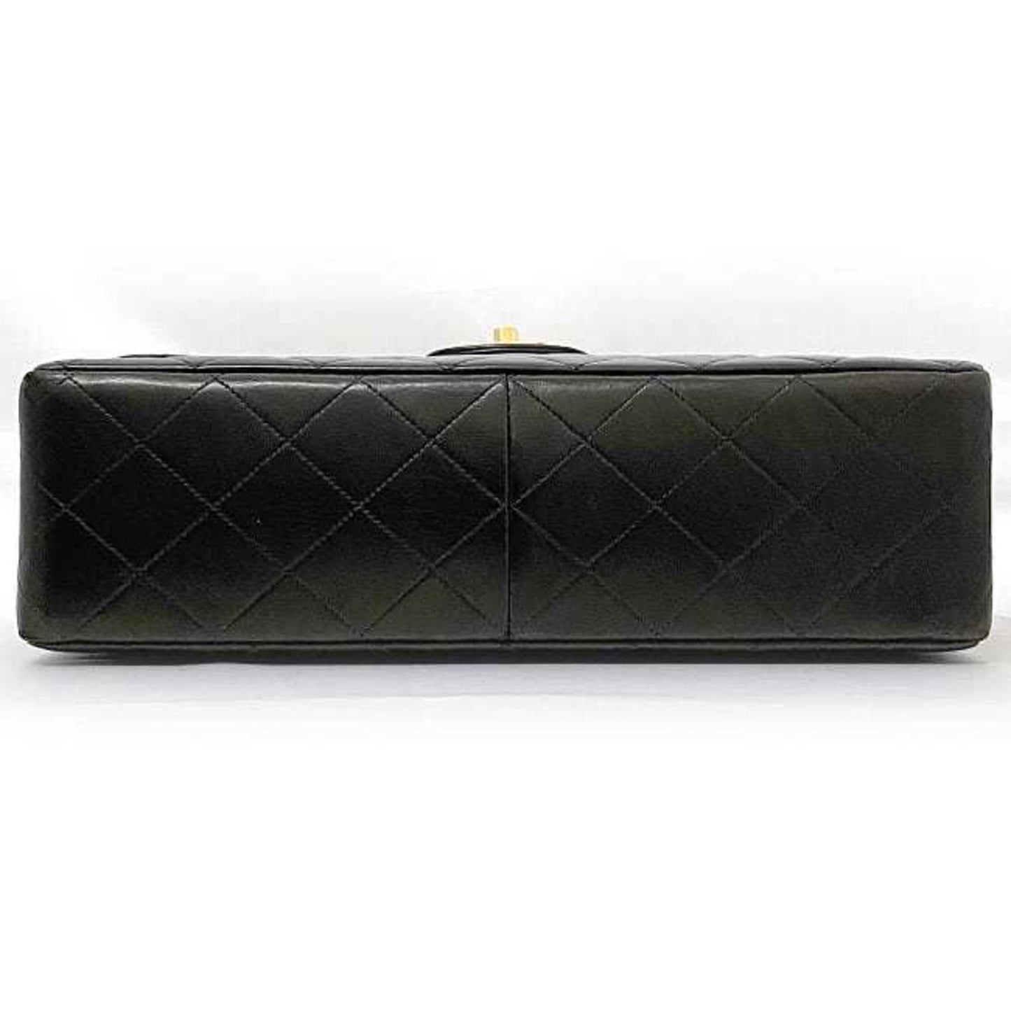 Chanel Sac Chain Flap en cuir noir