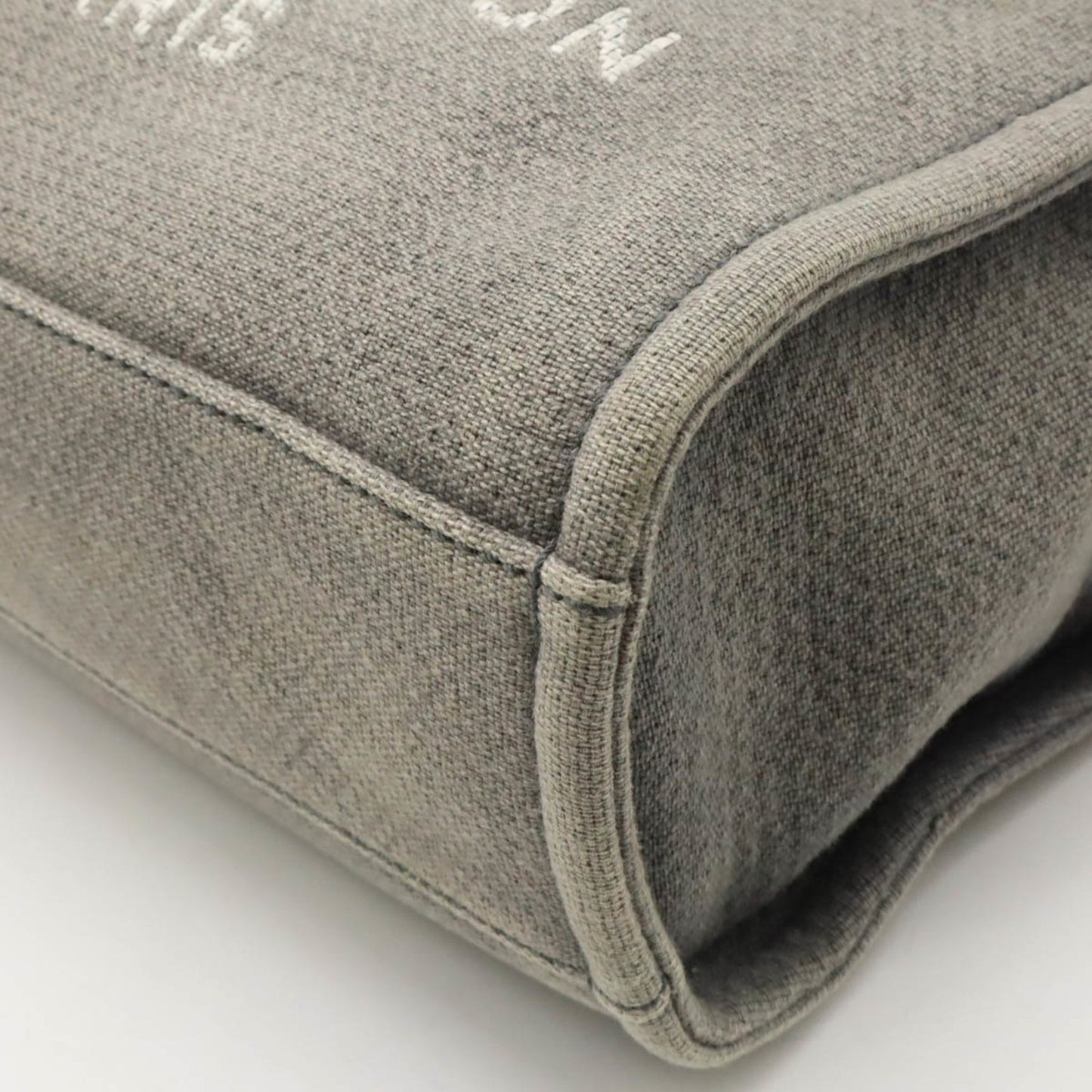 Chanel Sac Deauville en toile noir