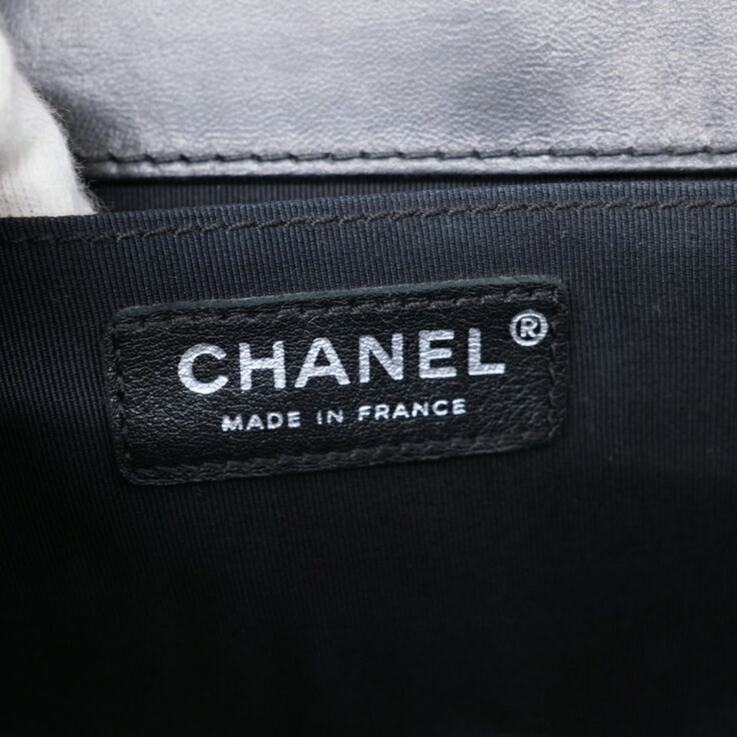 Chanel Sac Boy en cuir noir