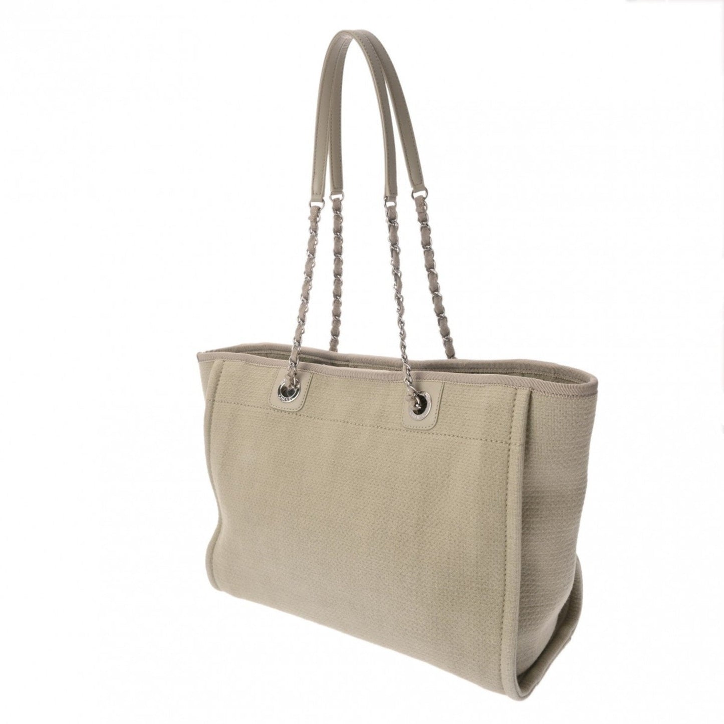 Chanel Sac Deauville en toile gris