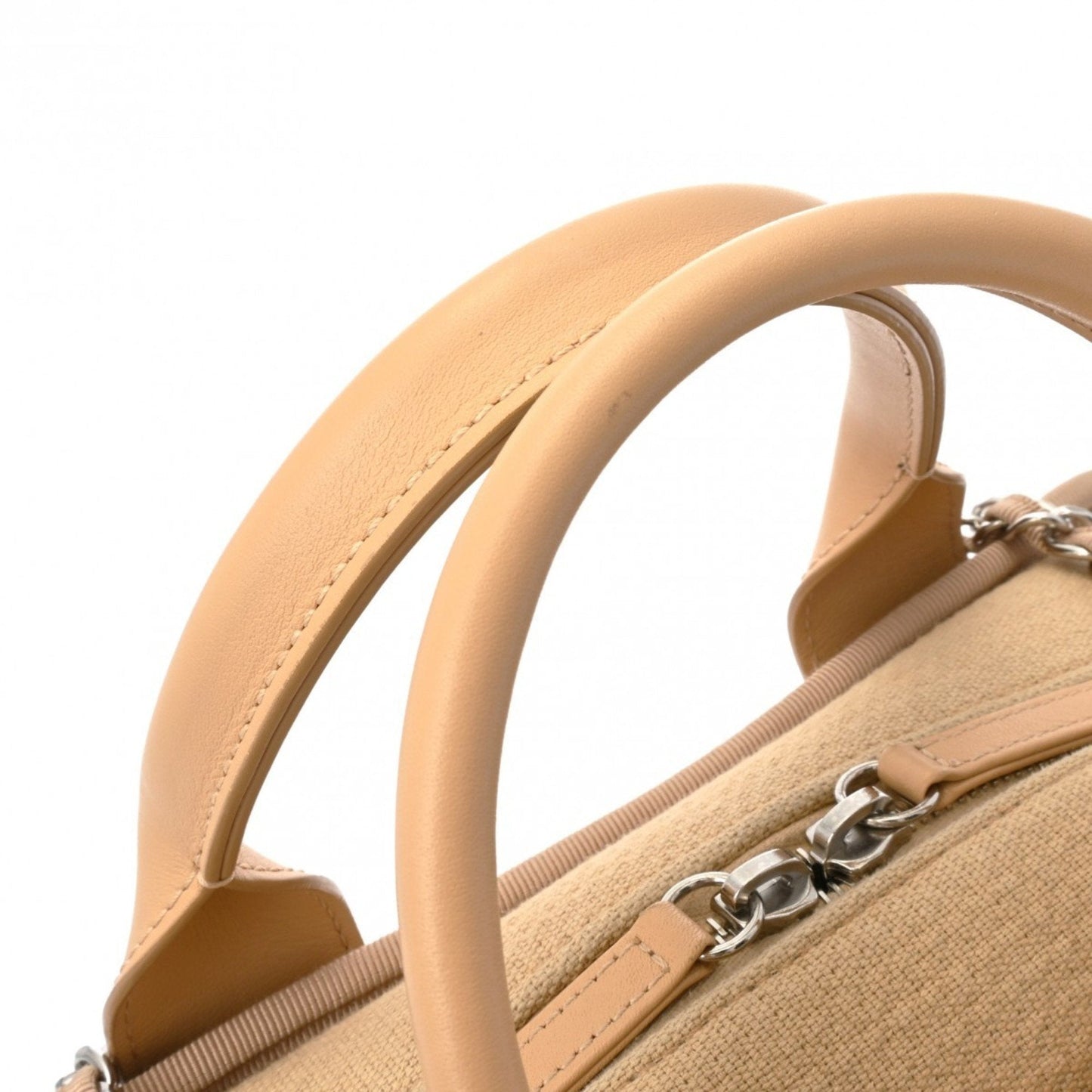 Chanel Sac Deauville en toile beige