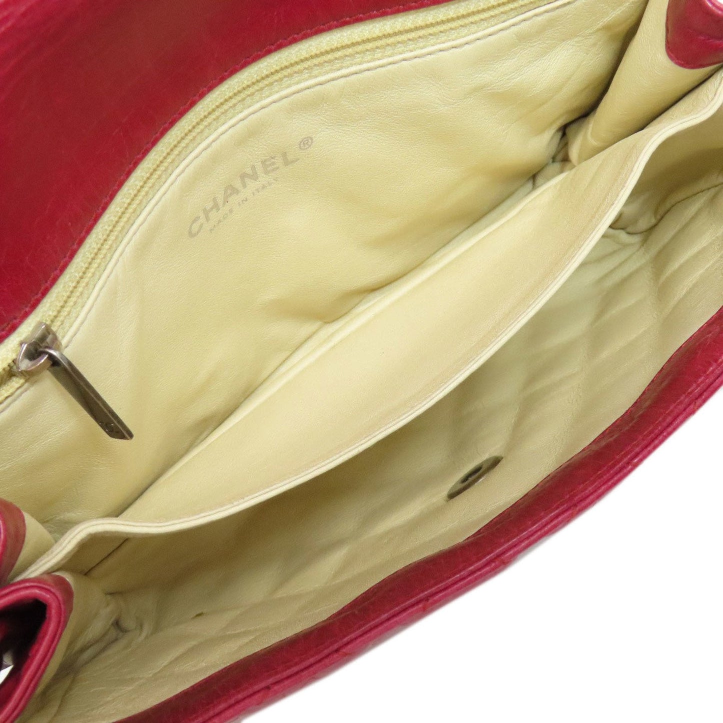 Chanel Sac Boy en cuir rouge