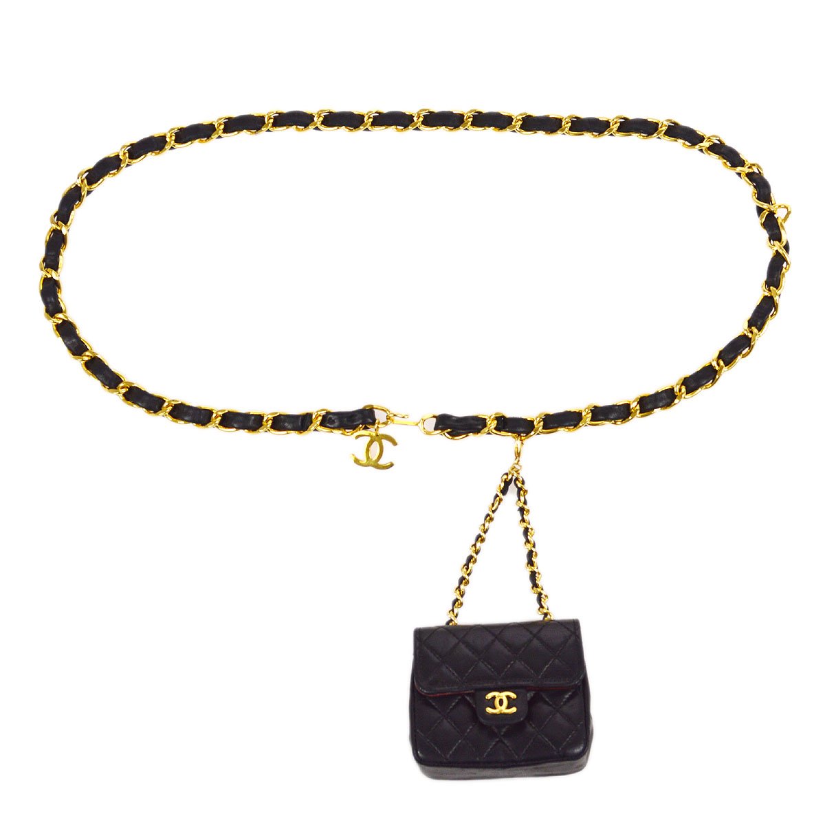 CHANEL Micro Bum Belt Bag Black Lambskin