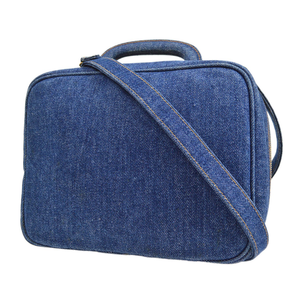 CHANEL 1996-1997 Denim Top Handle Bag