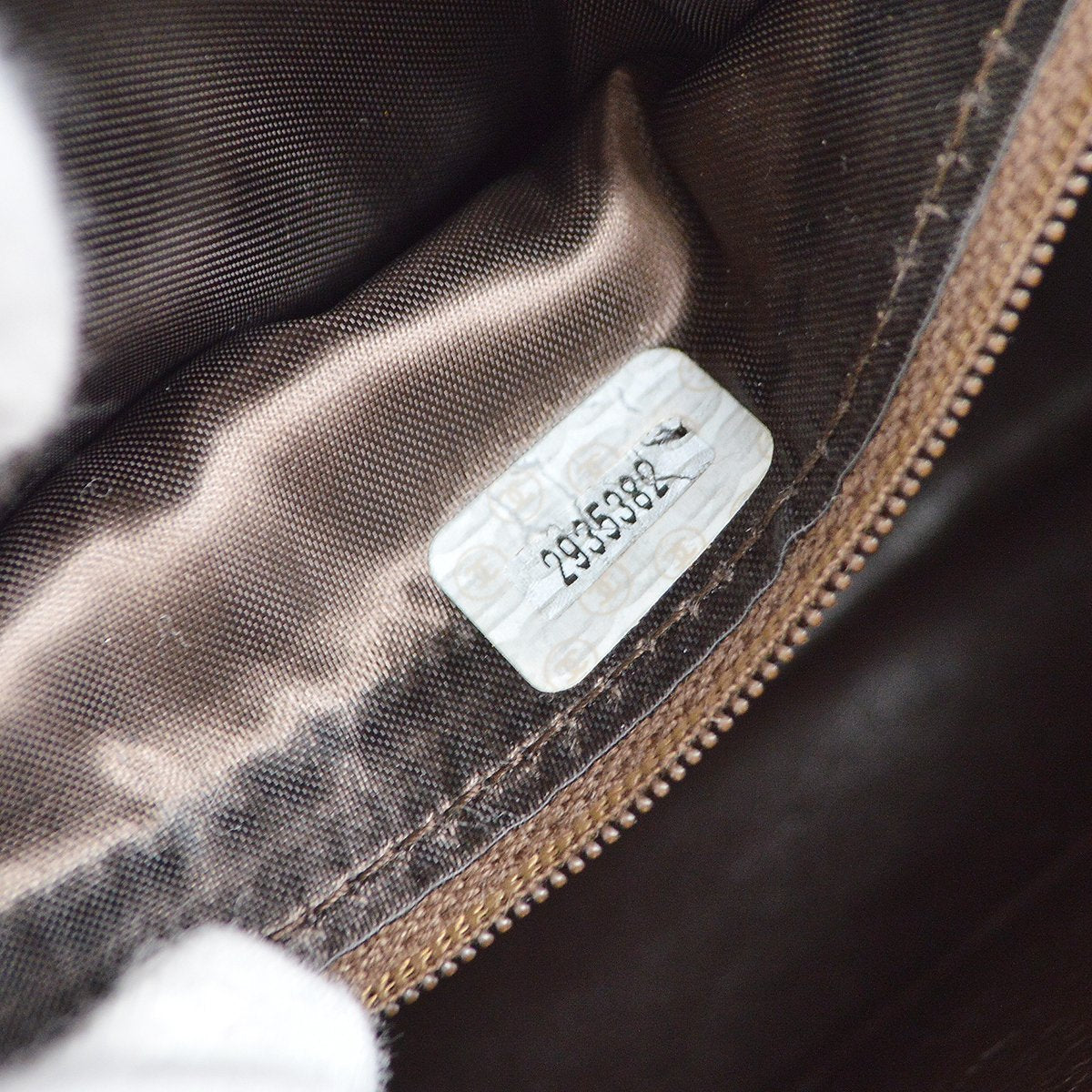 CHANEL 1991-1994 Brown Suede Diagonal Camera Bag Small