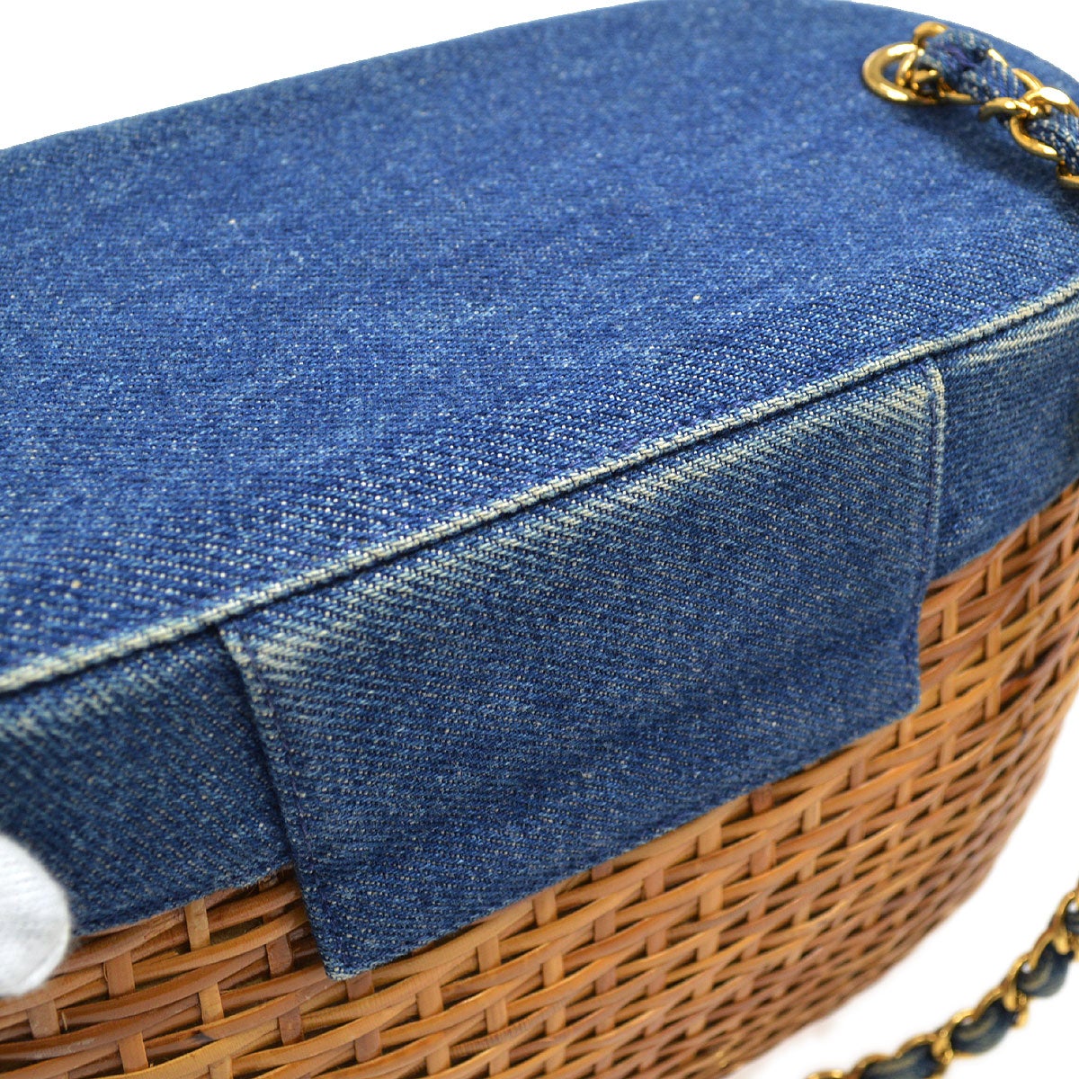CHANEL 1997-1999 Wicker Basket Bag 20