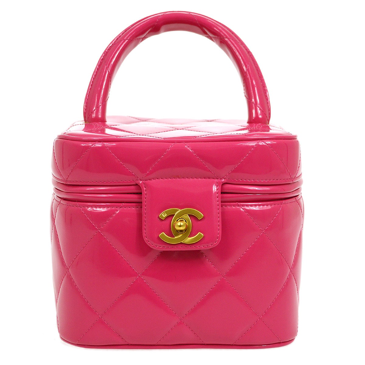 CHANEL 1995 Heart Mirror Vanity Handbag