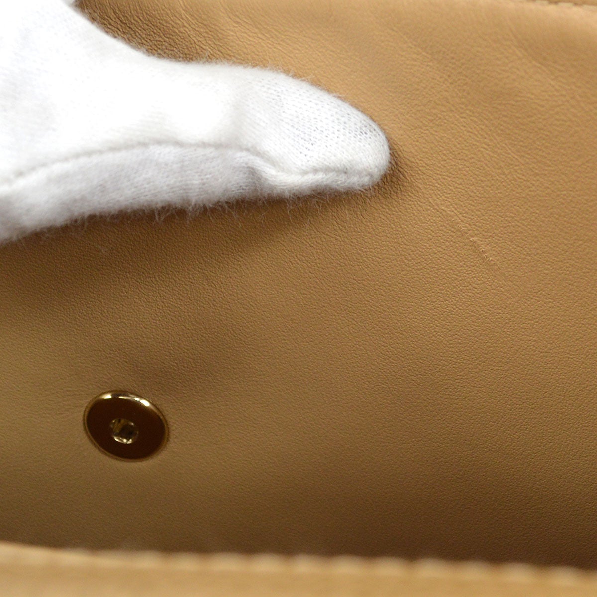 CHANEL 2000-2001 Beige Caviar Classic Flap Jumbo