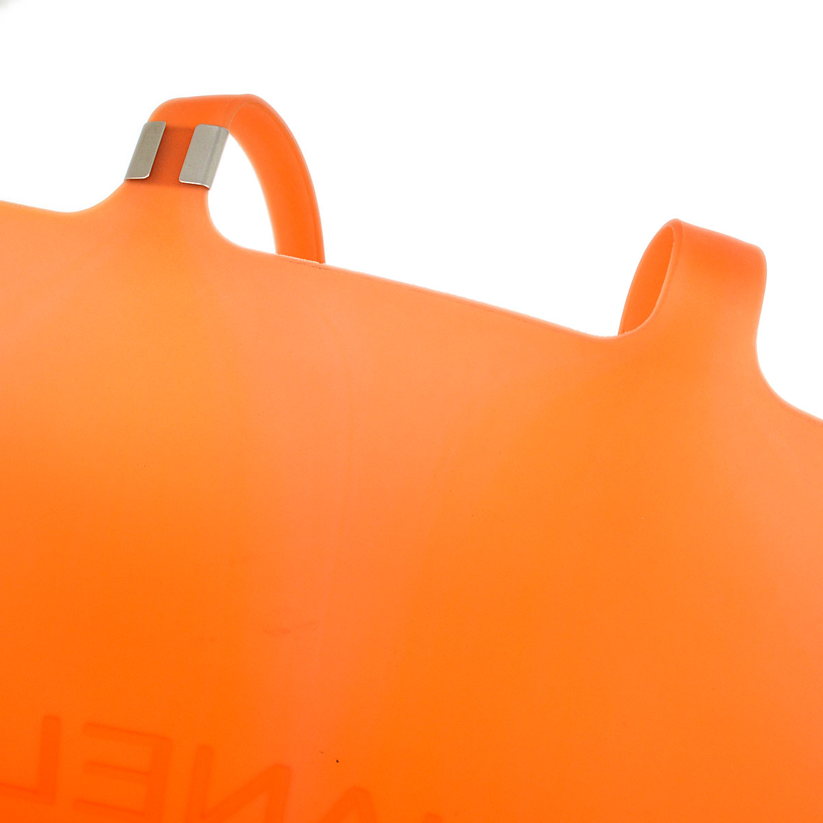 CHANEL Tote Bag Orange Rubber