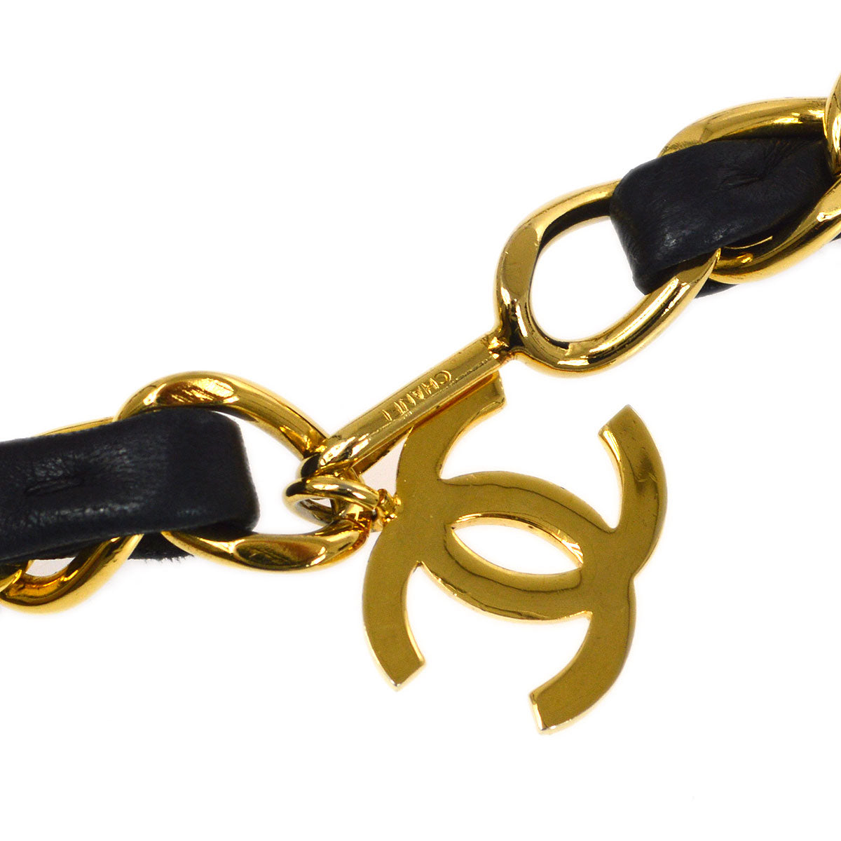 CHANEL 1990s Black Lambskin Belt Bag Micro