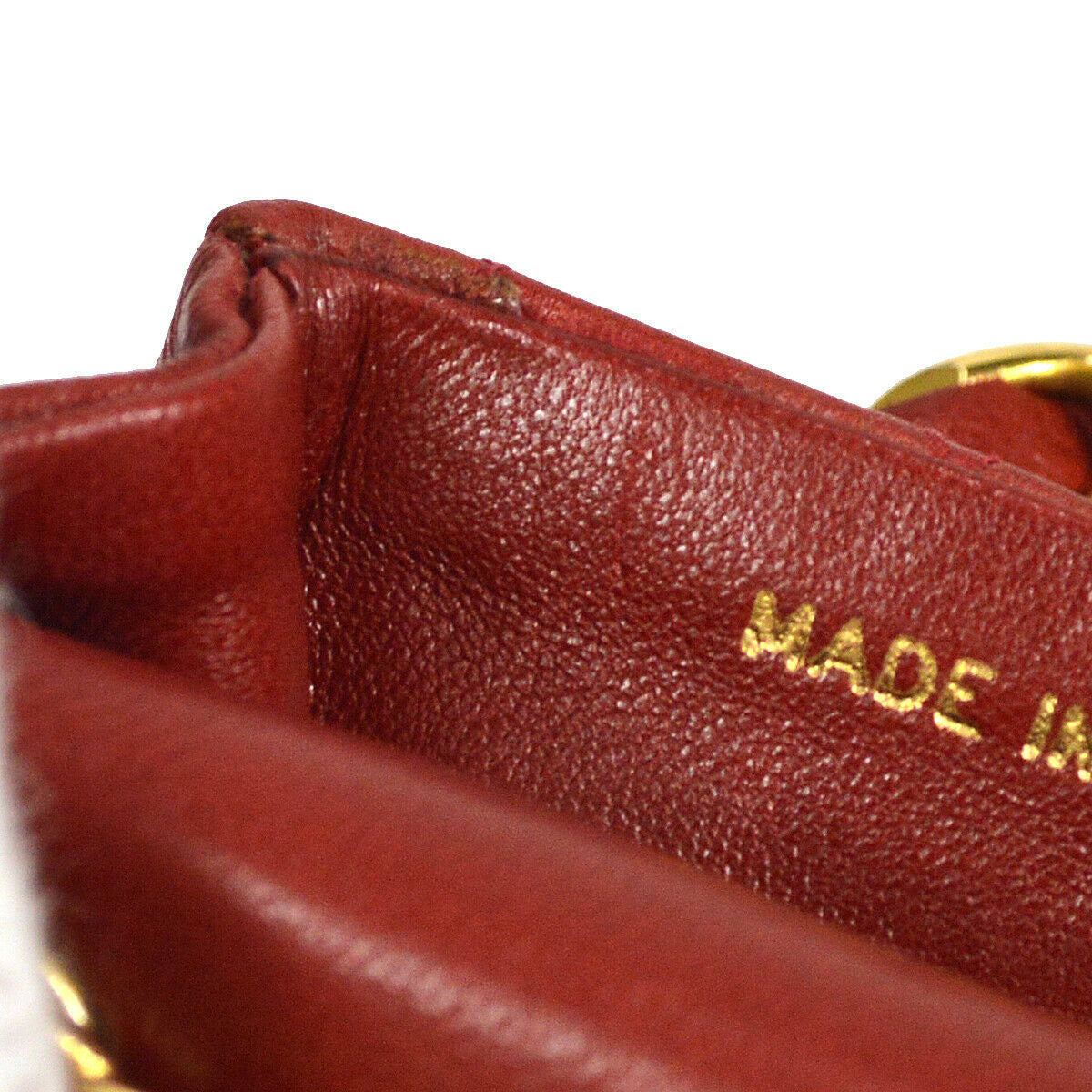 CHANEL 1990s Red Lambskin Belt Bag Micro
