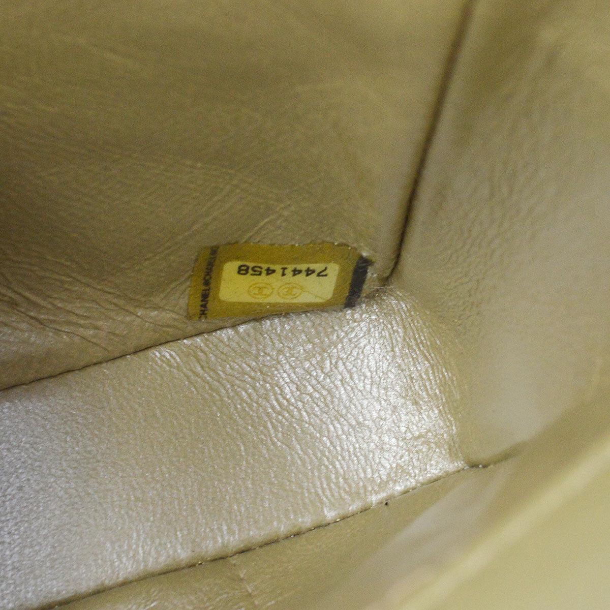 CHANEL 2001-2003 Choco Bar East West Gold Lambskin