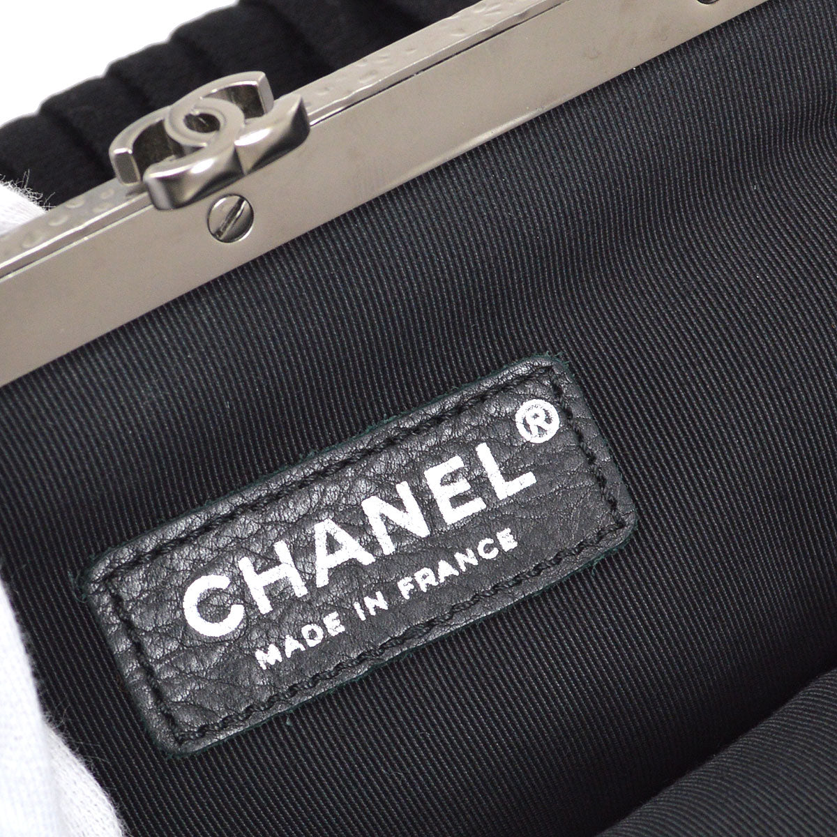 CHANEL 2006-2008 Black Evening Bag