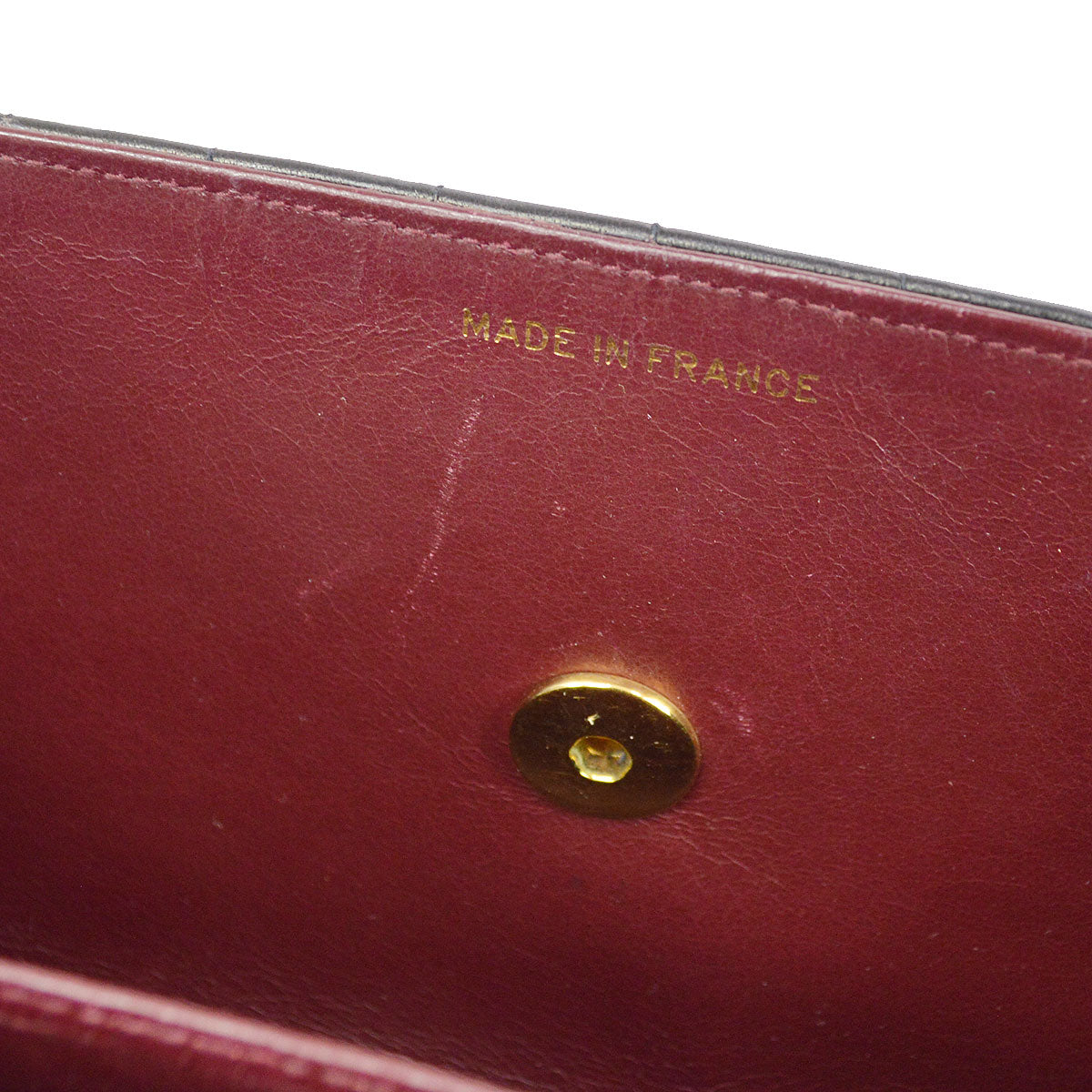 CHANEL 1994-1996 Black Lambskin Vertical Evening Bag