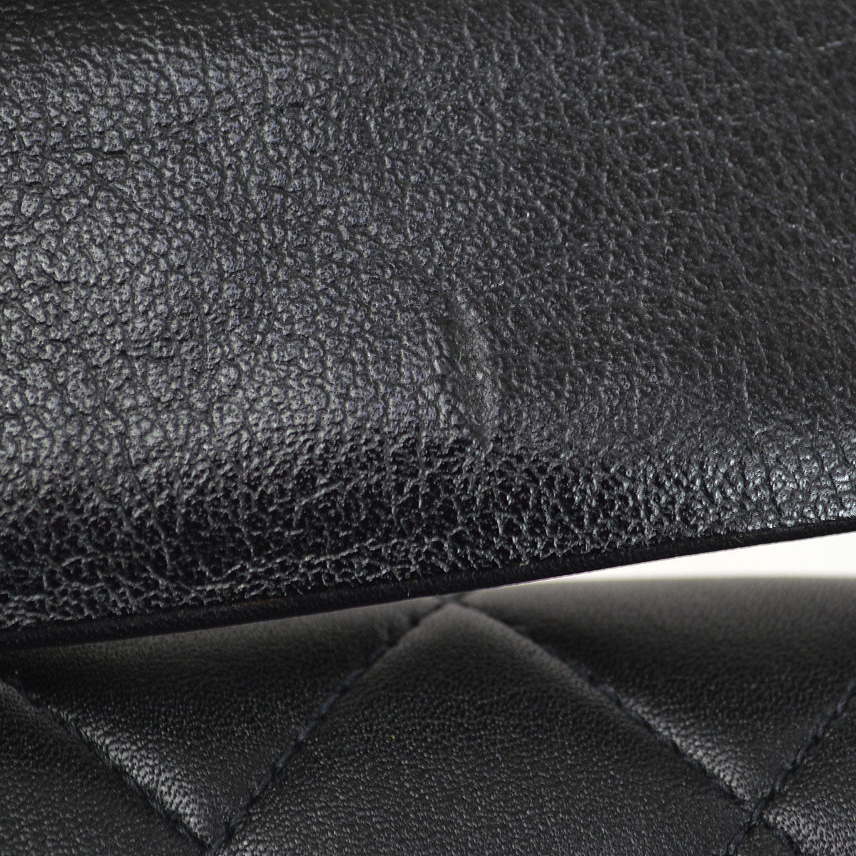CHANEL 1994 Belt Bum Bag Black Lambskin #75