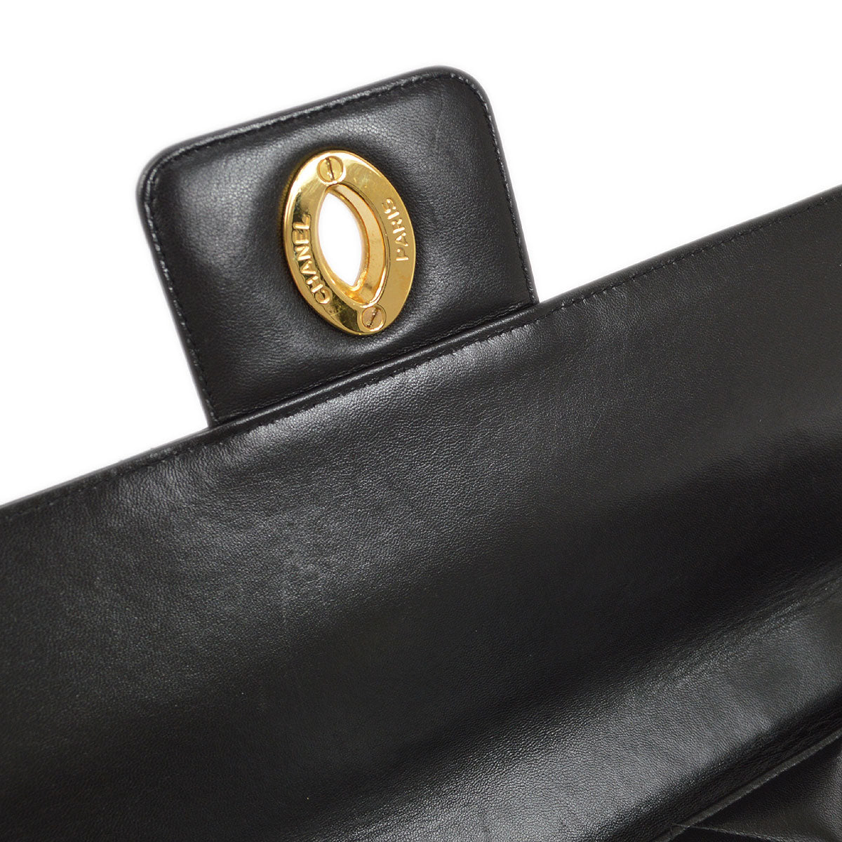CHANEL 1996-1997 Black Lambskin Briefcase
