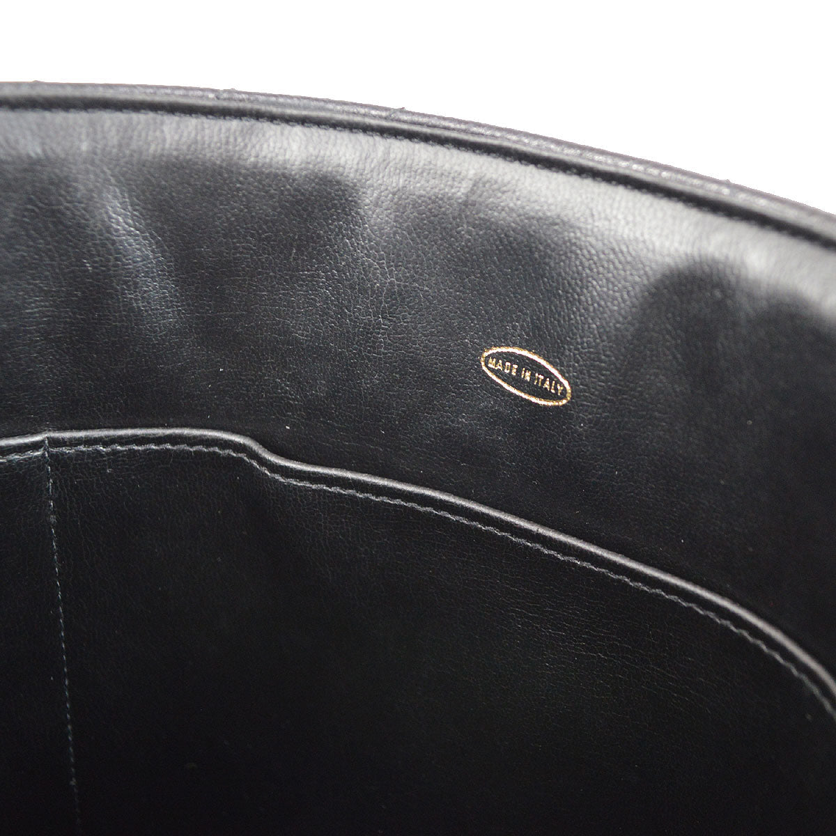 CHANEL 1996-1997 Black Caviar Chevron Vanity Handbag