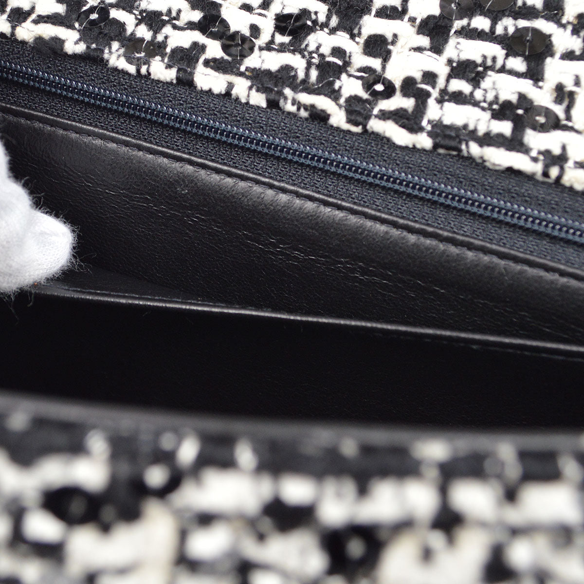 CHANEL 1994 Tweed Top Handle Bag