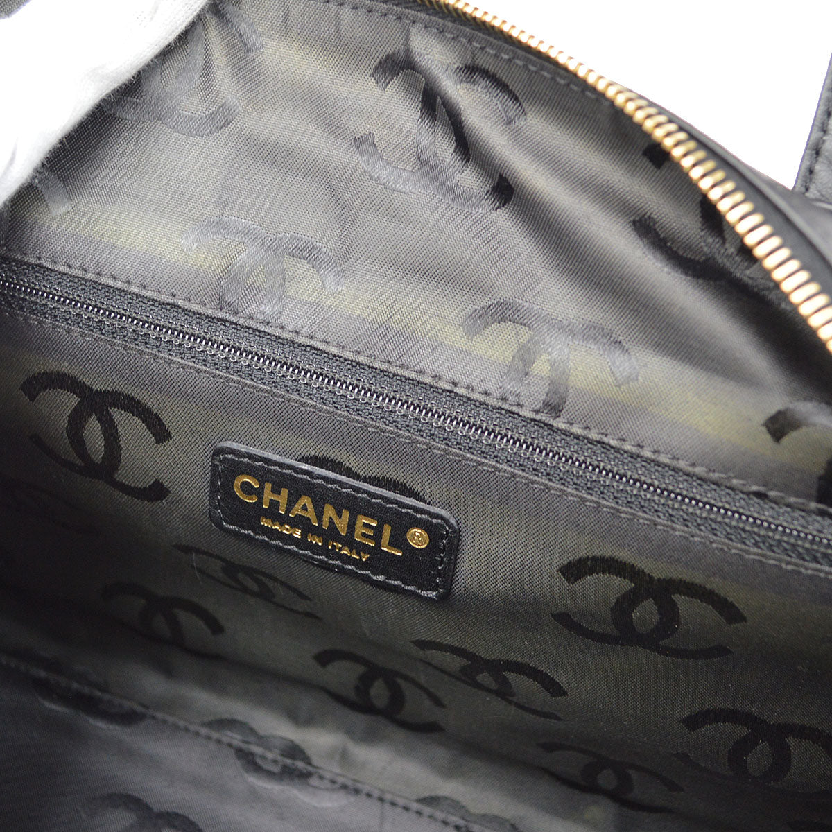 CHANEL 2004 Black Calfskin Wild Stitch Handbag