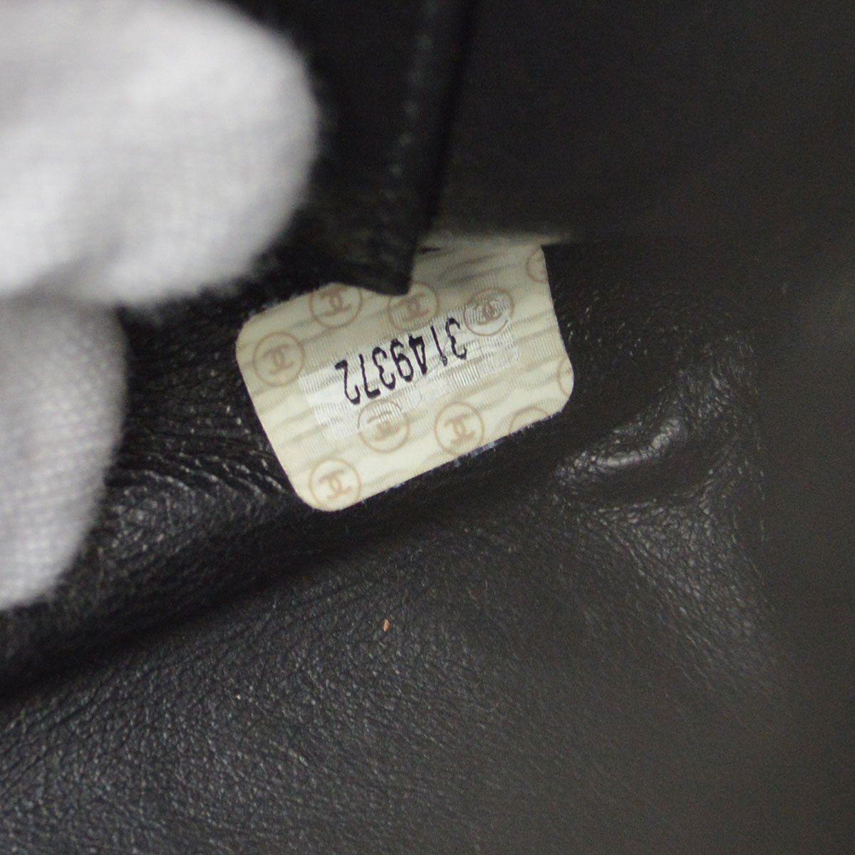 CHANEL 1994-1996 Vertical Letter Flap Jumbo Black Caviar